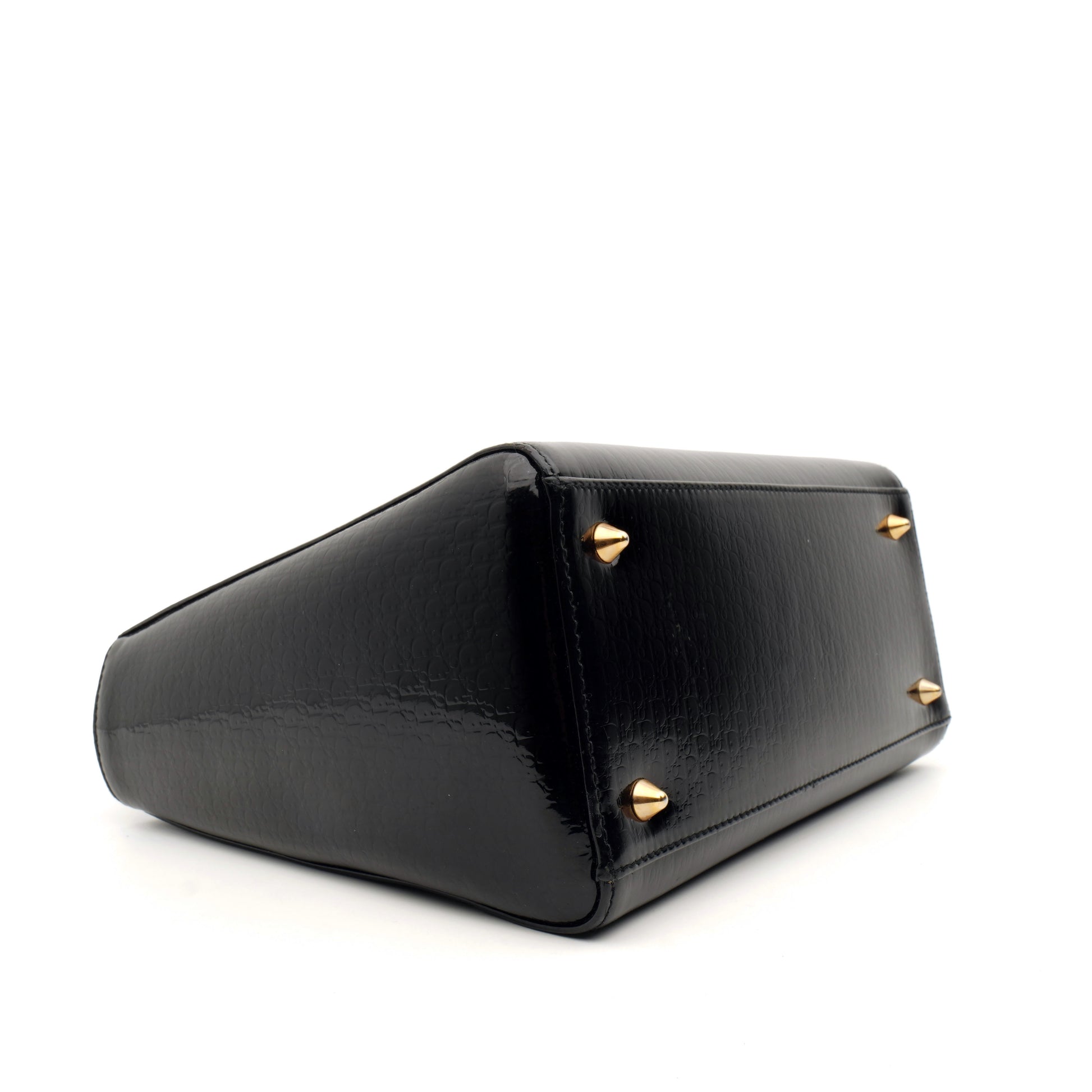 Lady Dior Medium Debossed Monogram Patent