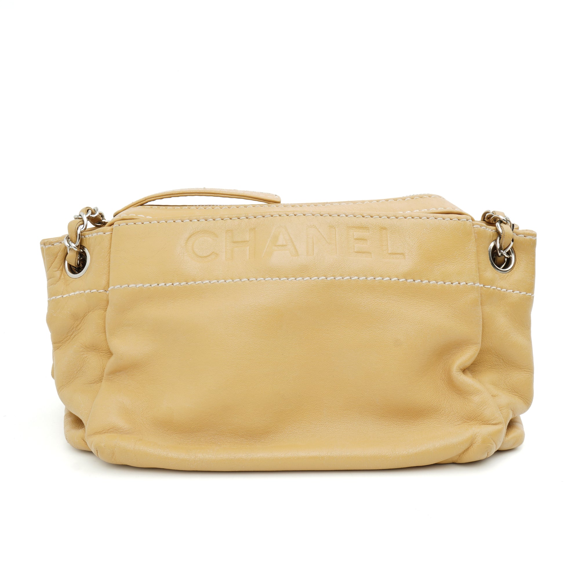 Chanel LAX Accordion Shoulder Bag Beige