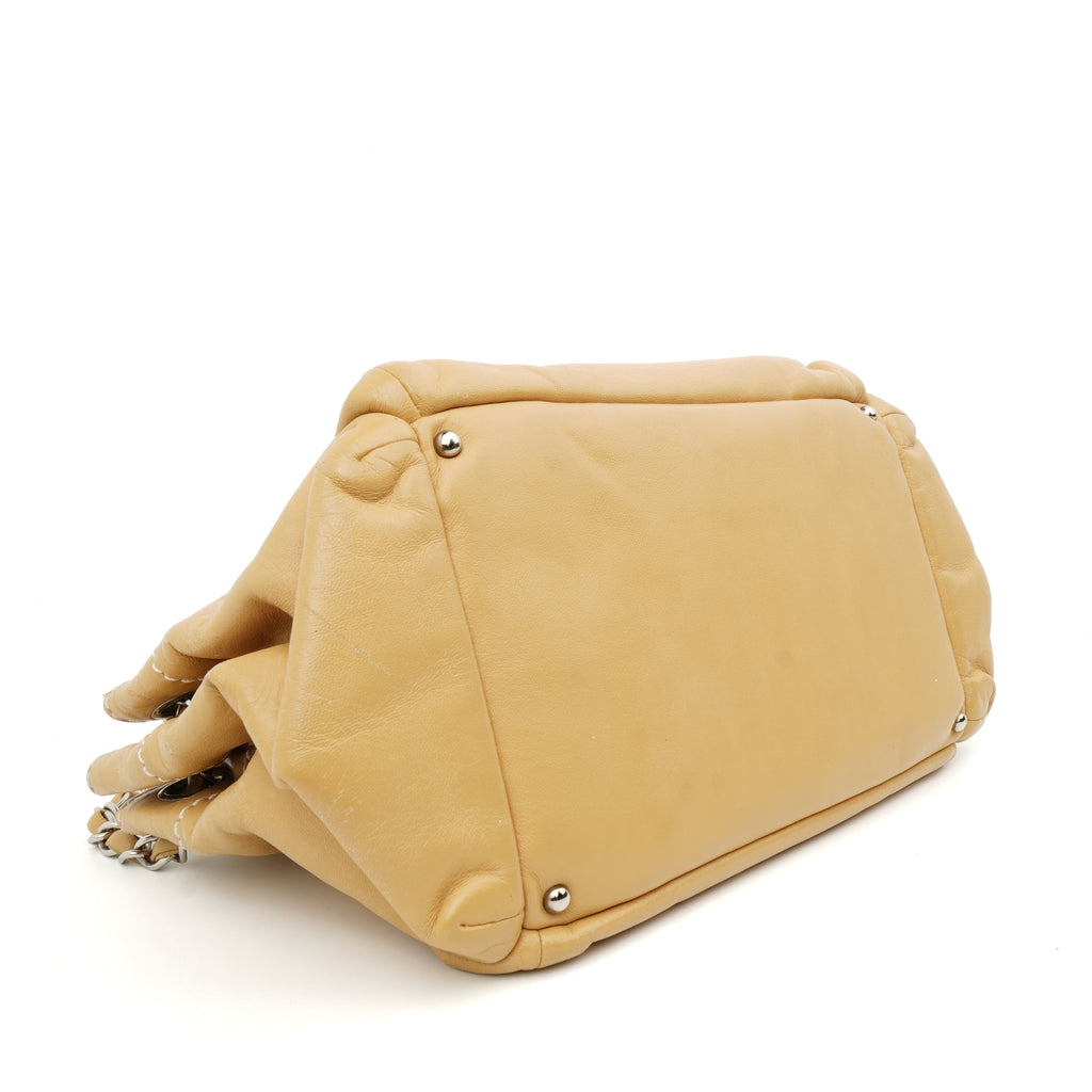 Chanel LAX Accordion Shoulder Bag Beige