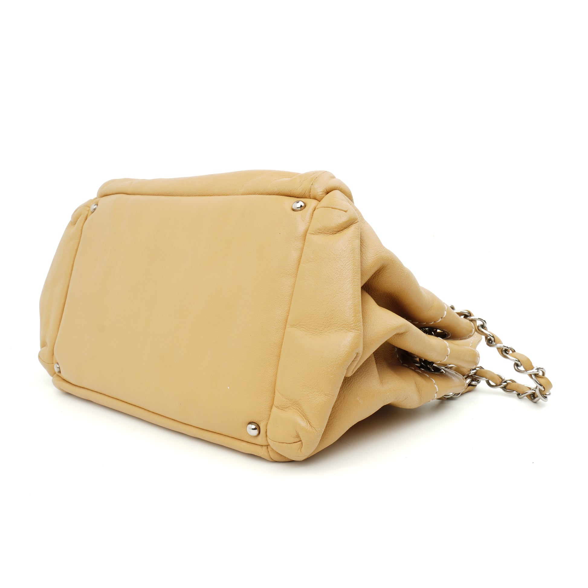 Chanel LAX Accordion Shoulder Bag Beige