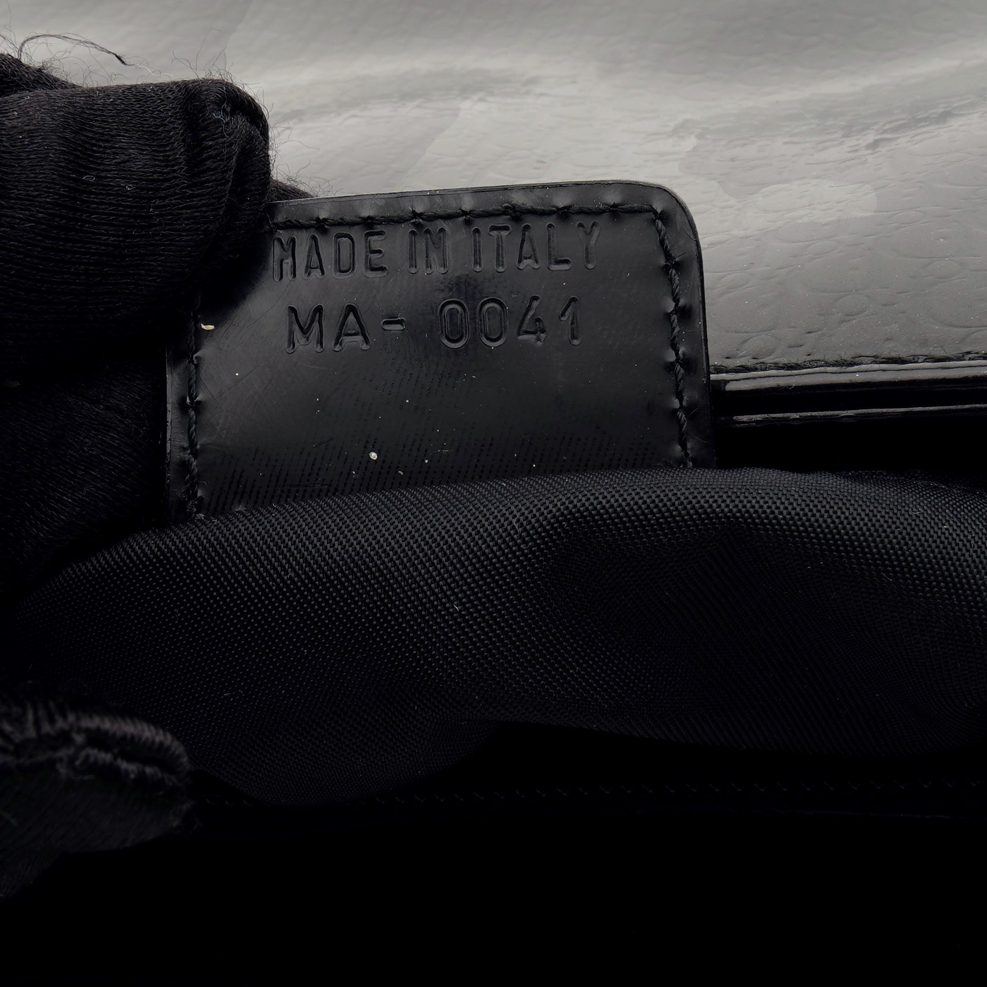 Lady Dior Medium Debossed Monogram Patent