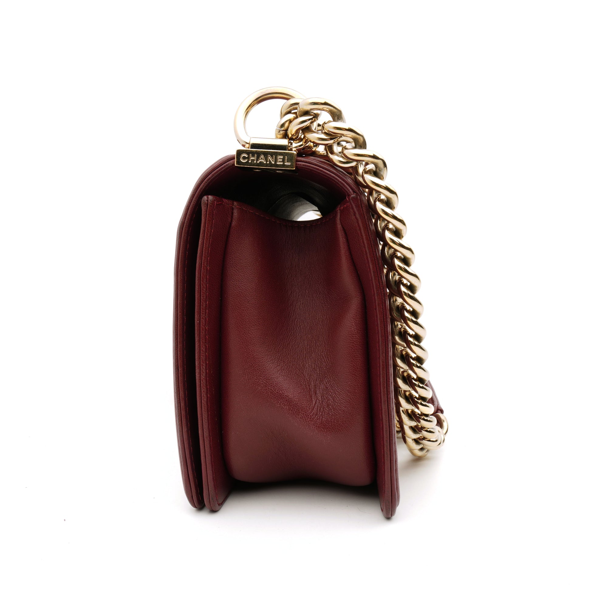 Chanel Chanel Le Boy Old Medium Burgundy
