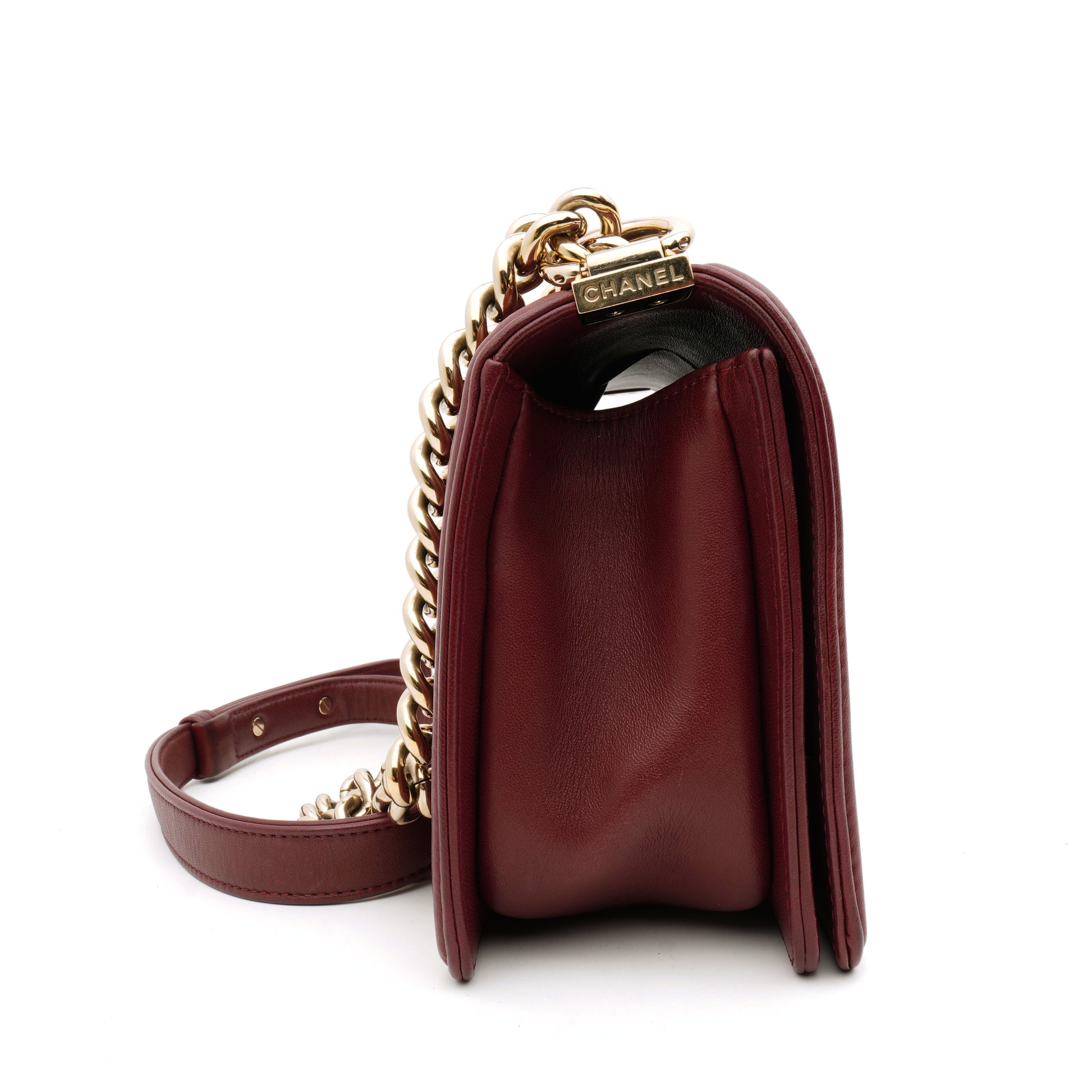 Chanel Chanel Le Boy Old Medium Burgundy