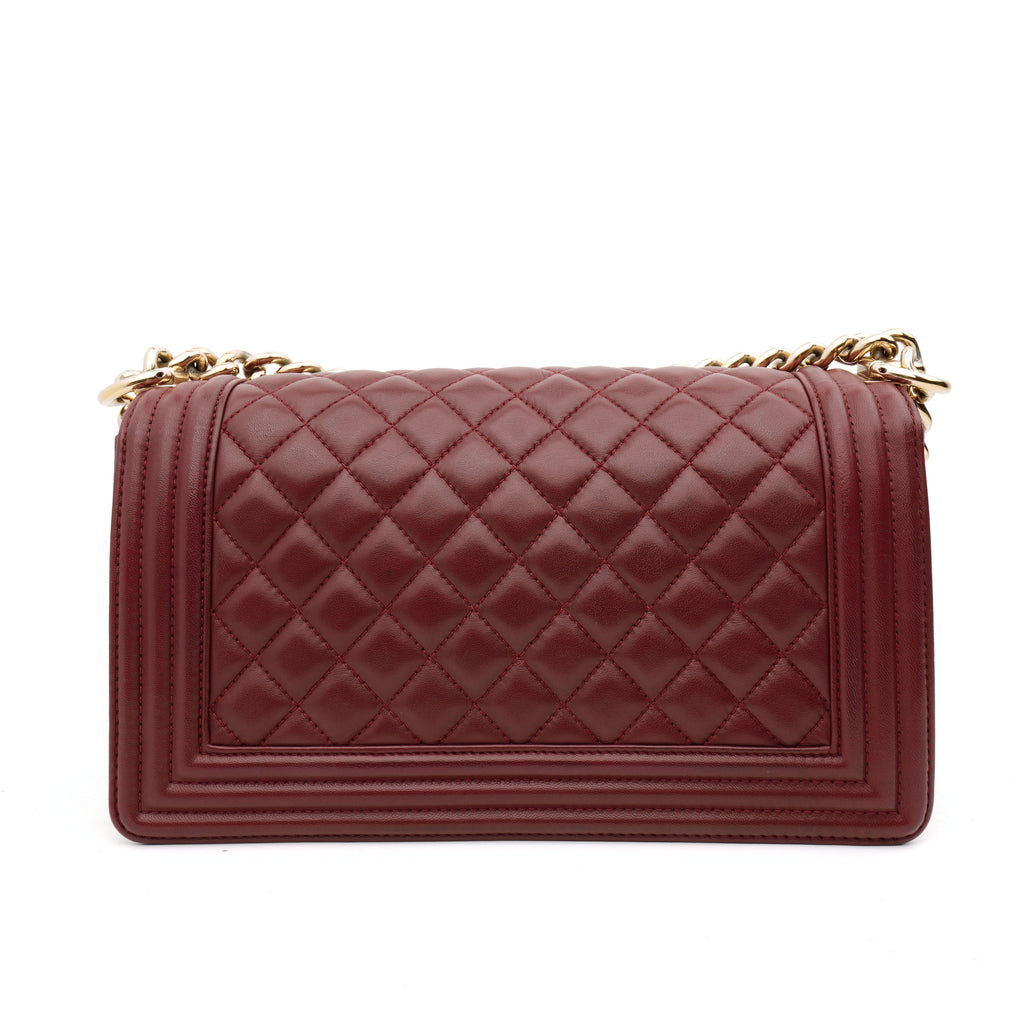 Chanel Chanel Le Boy Old Medium Burgundy