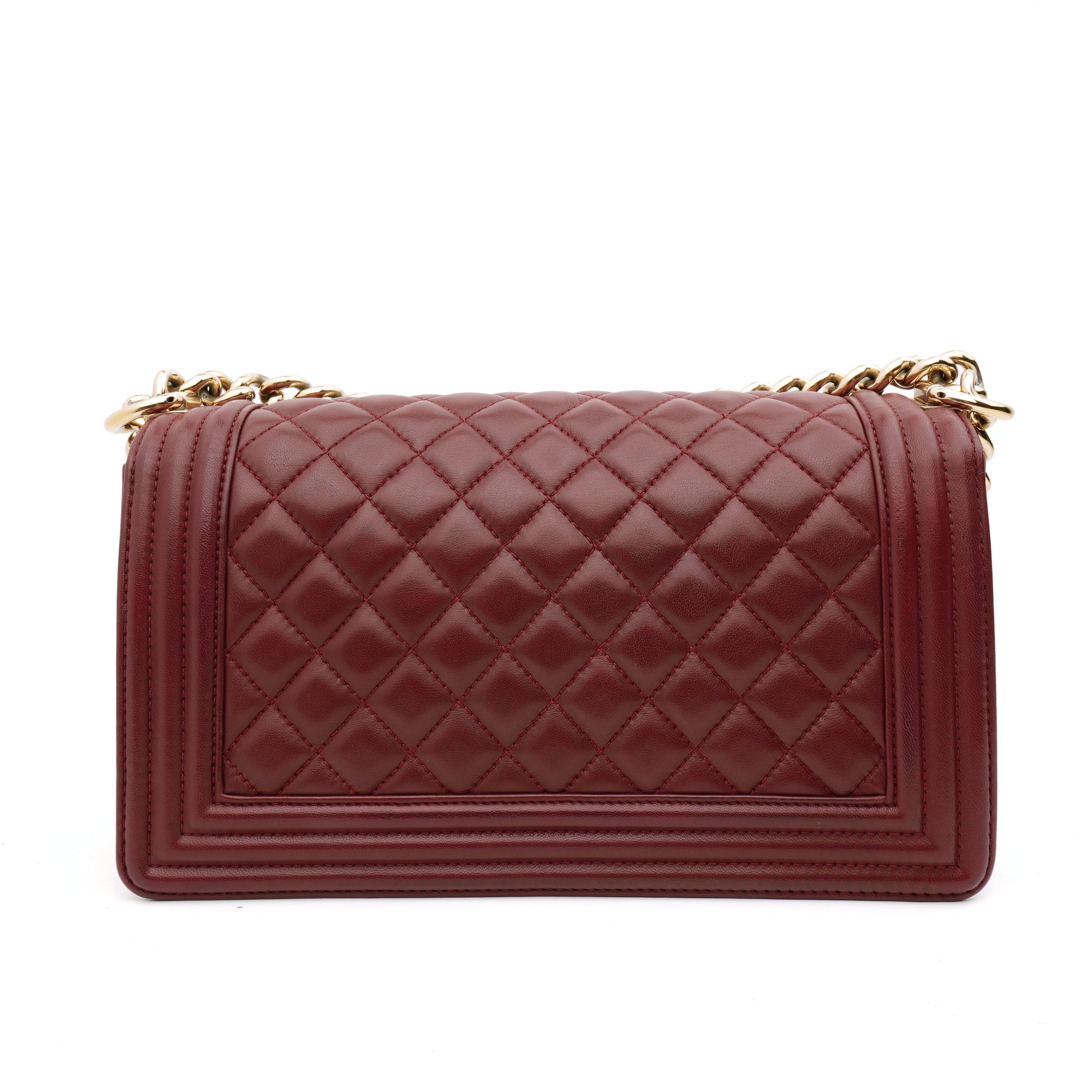Chanel Chanel Le Boy Old Medium Burgundy