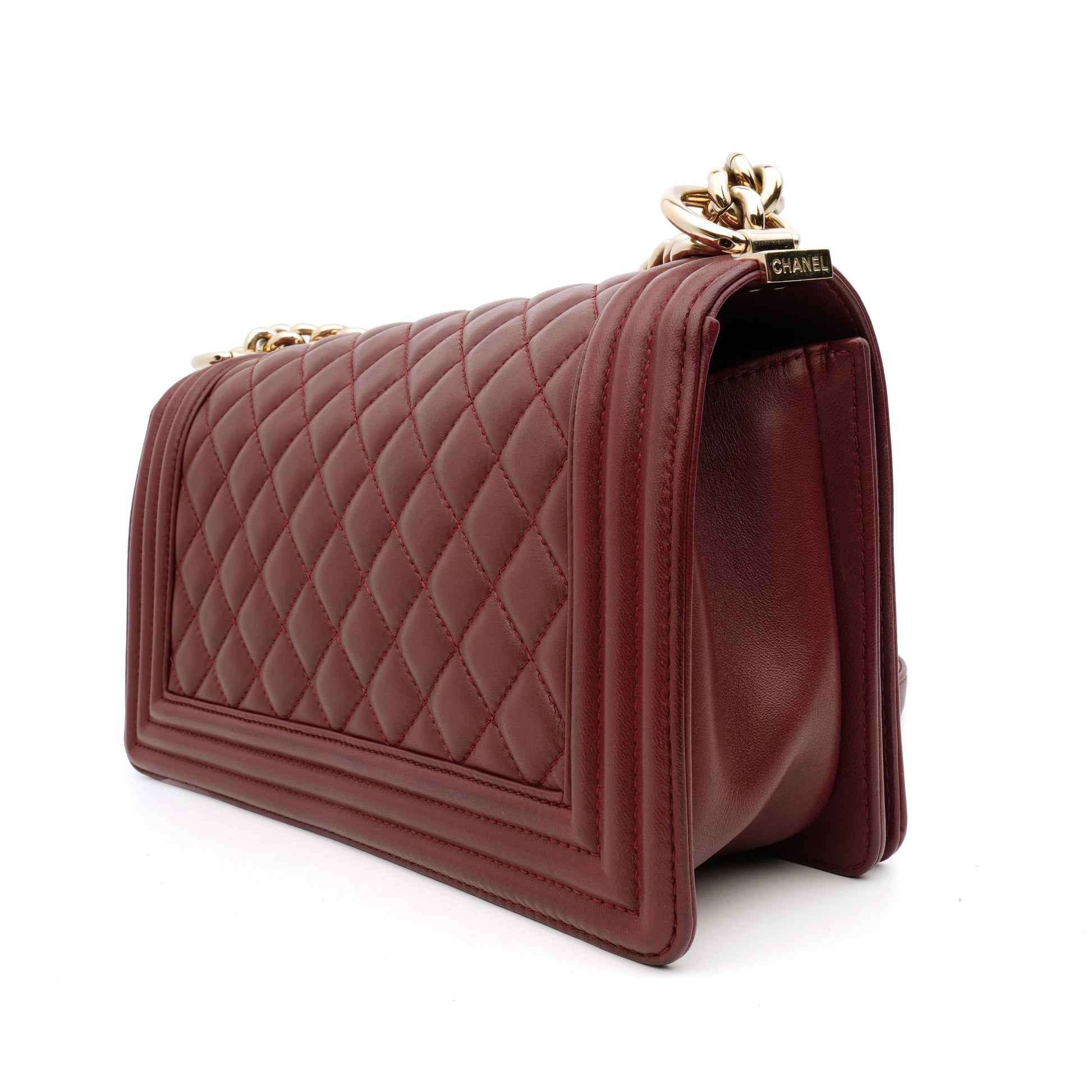 Chanel Chanel Le Boy Old Medium Burgundy