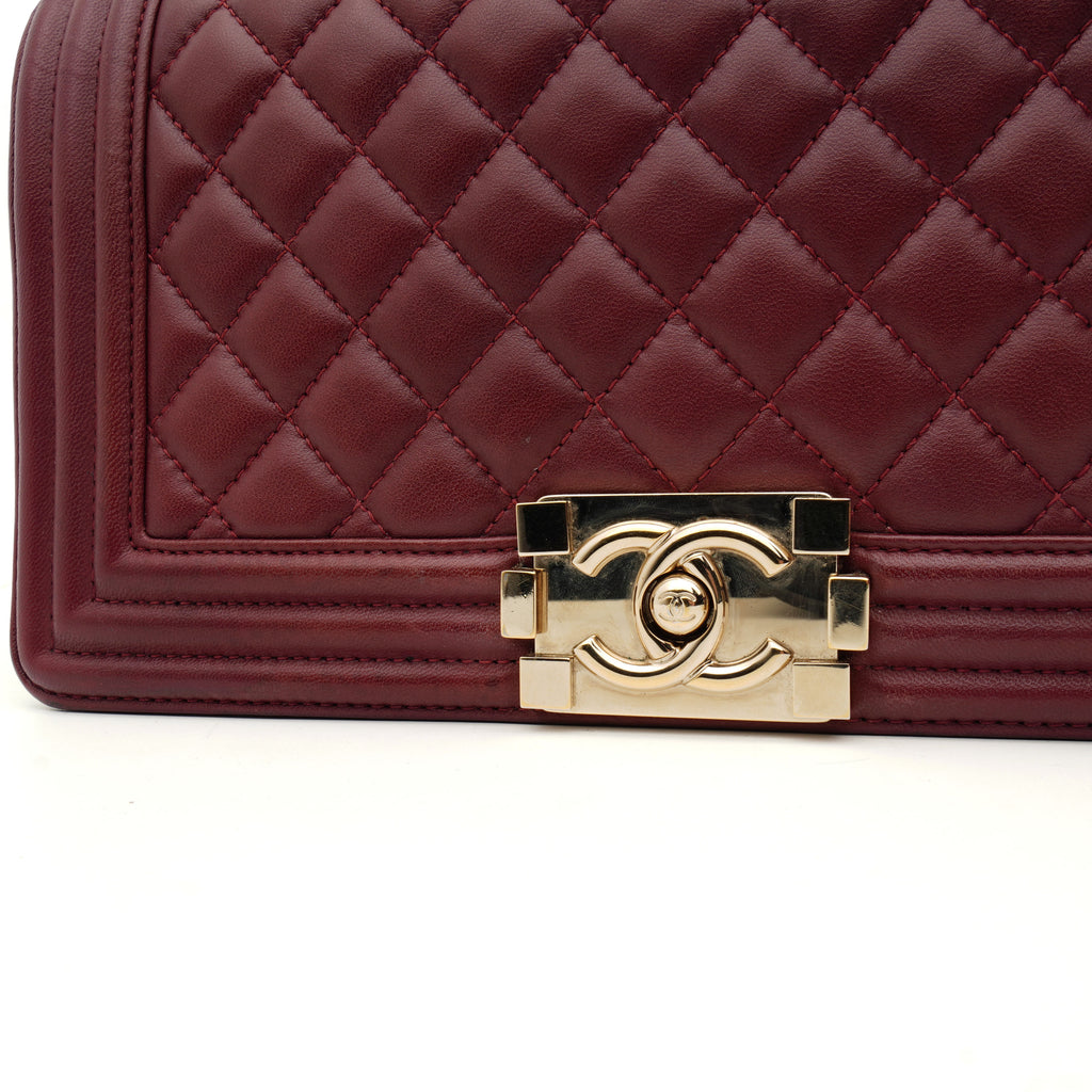 Chanel Chanel Le Boy Old Medium Burgundy