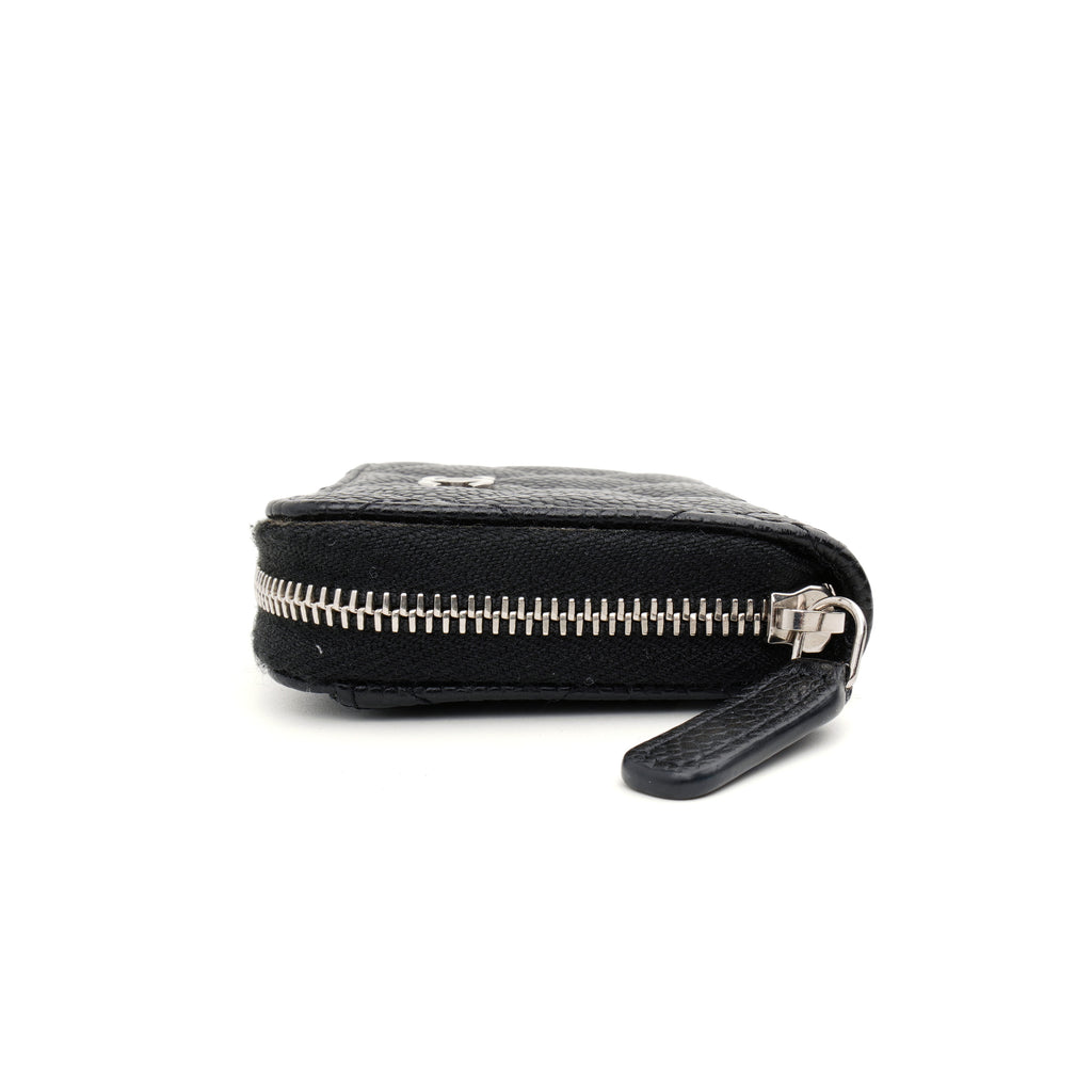 Chanel Zipped Card Case Caviar Black SHW