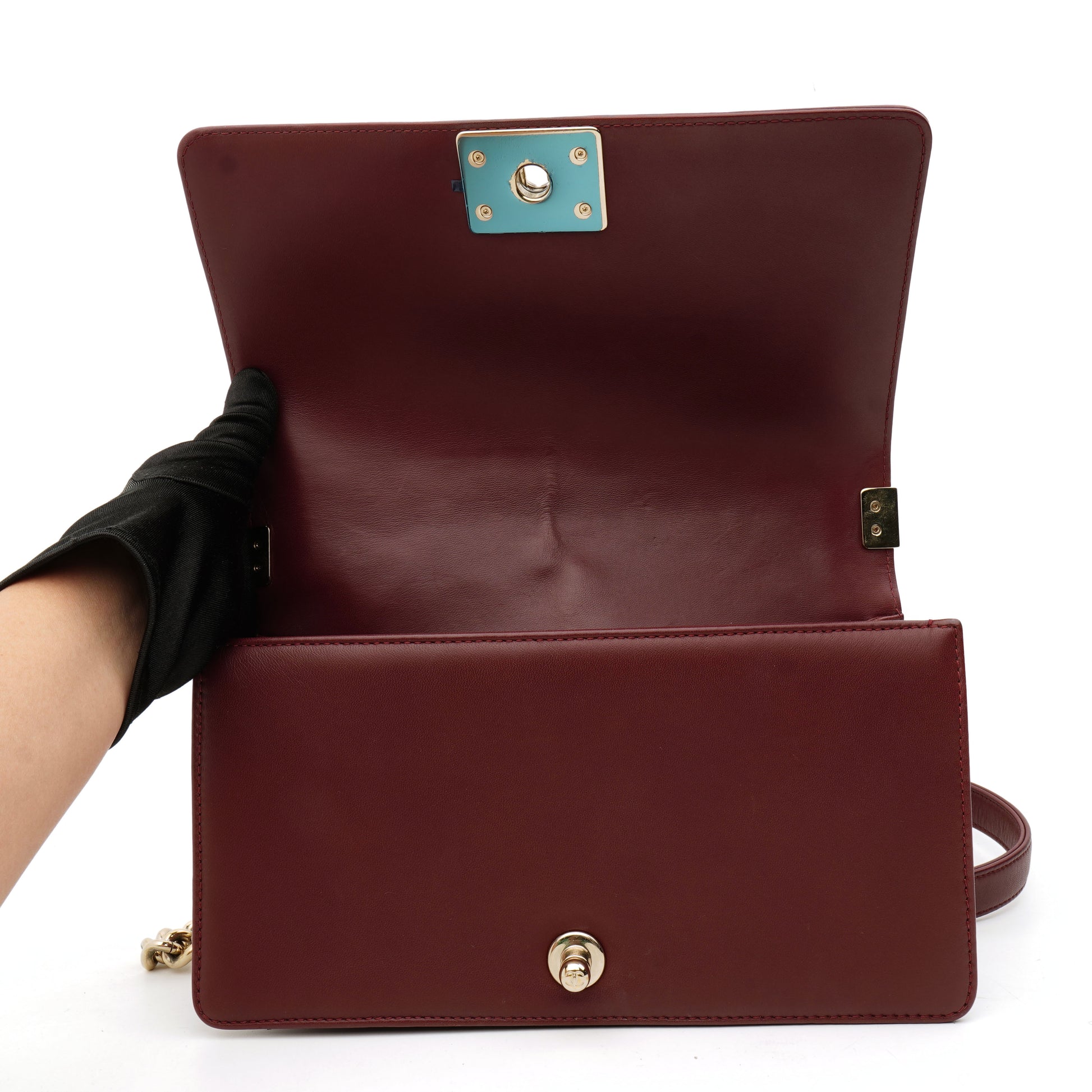 Chanel Chanel Le Boy Old Medium Burgundy