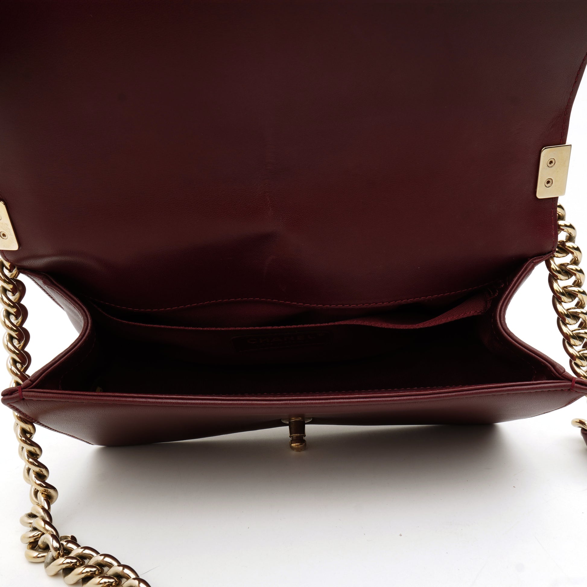 Chanel Chanel Le Boy Old Medium Burgundy