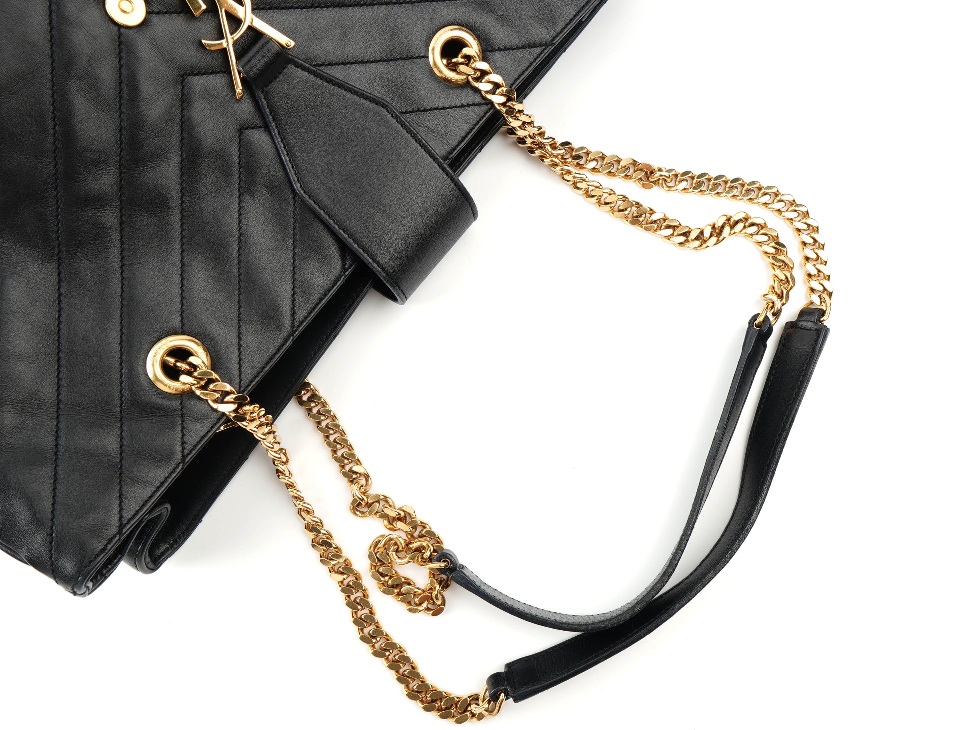 Saint Laurent Cassandre Chain Tote