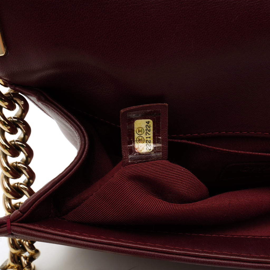 Chanel Chanel Le Boy Old Medium Burgundy