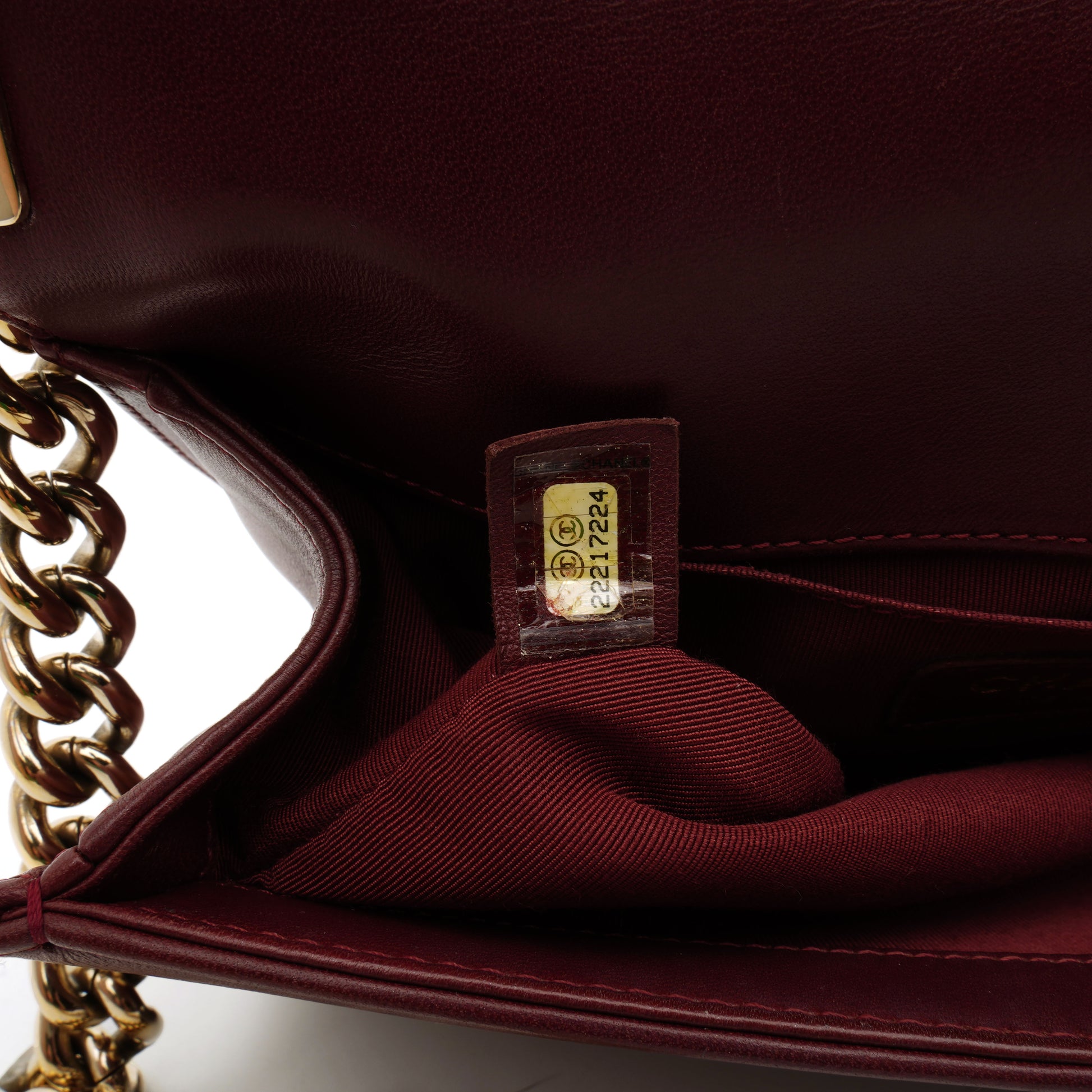 Chanel Chanel Le Boy Old Medium Burgundy