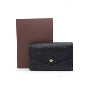 Louis Vuitton Curieuse Compact Wallet Empreinte Black