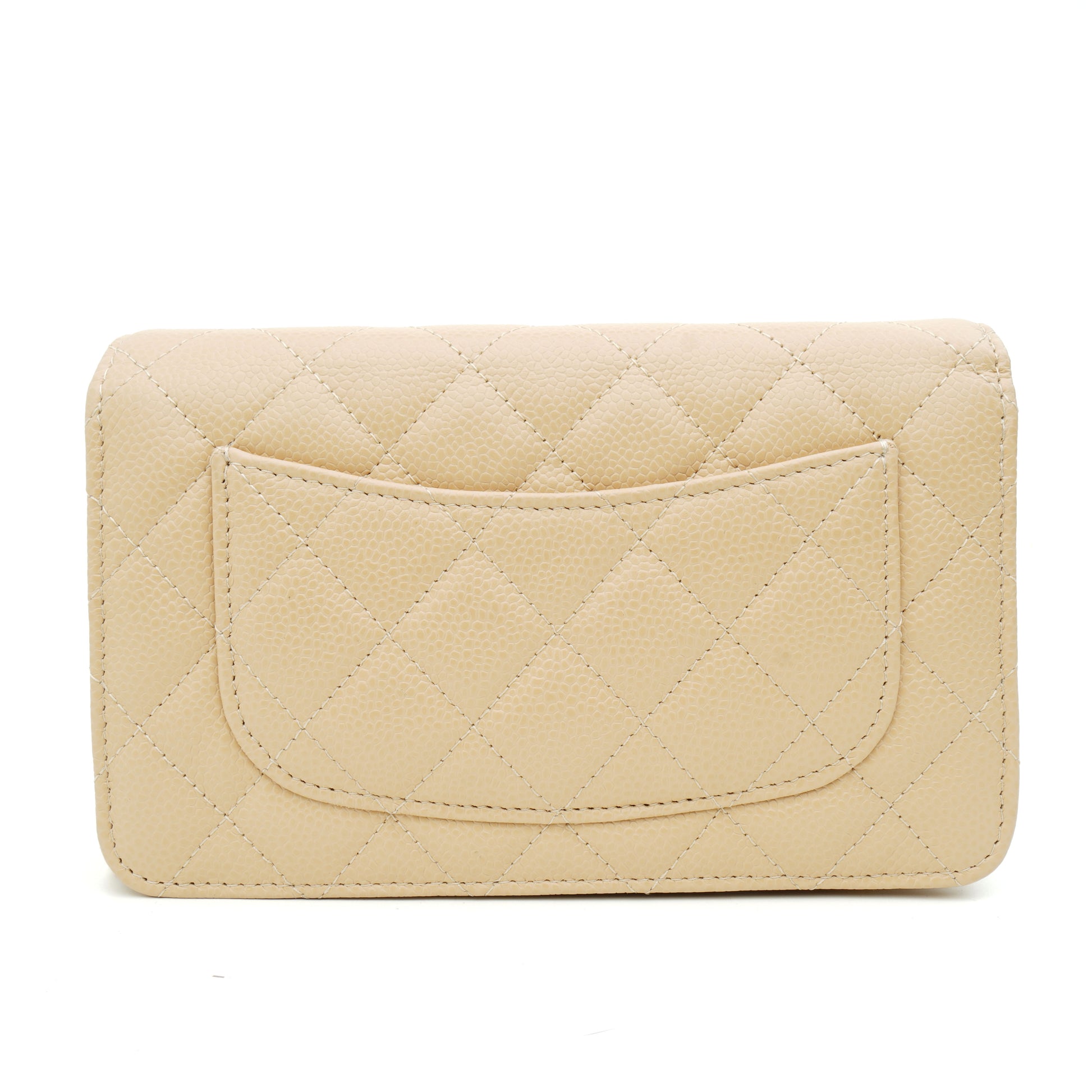 Chanel Wallet on Chain Caviar Beige
