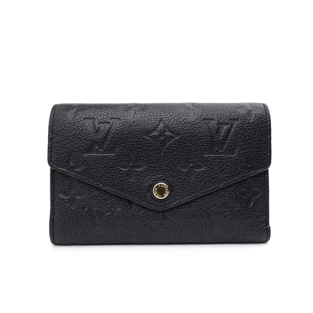 Louis Vuitton Curieuse Compact Wallet Empreinte Black