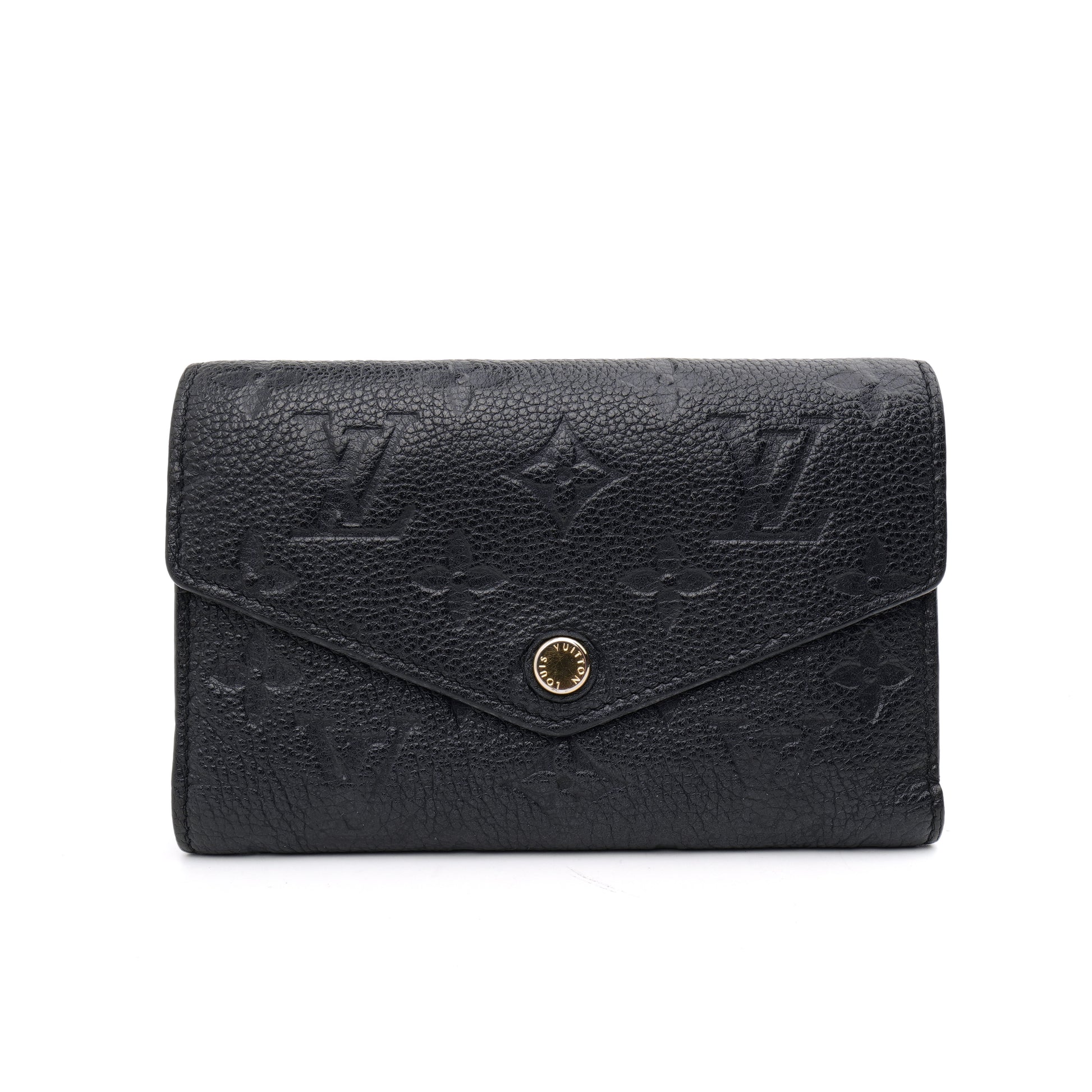 Louis Vuitton Curieuse Compact Wallet Empreinte Black