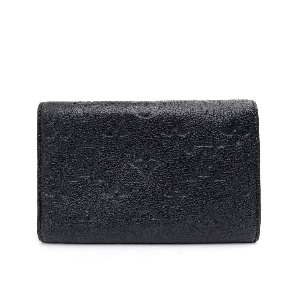 Louis Vuitton Curieuse Compact Wallet Empreinte Black