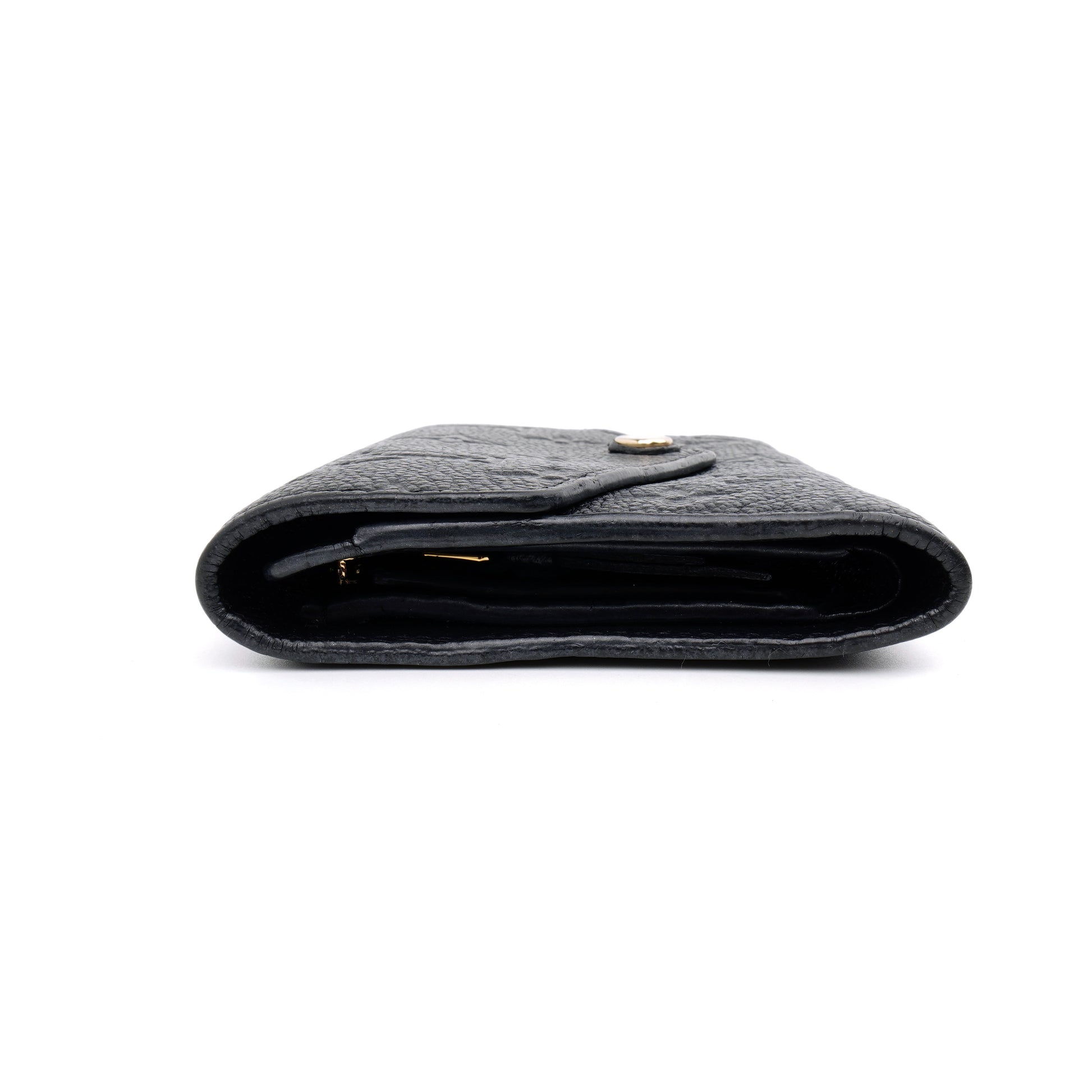 Louis Vuitton Curieuse Compact Wallet Empreinte Black