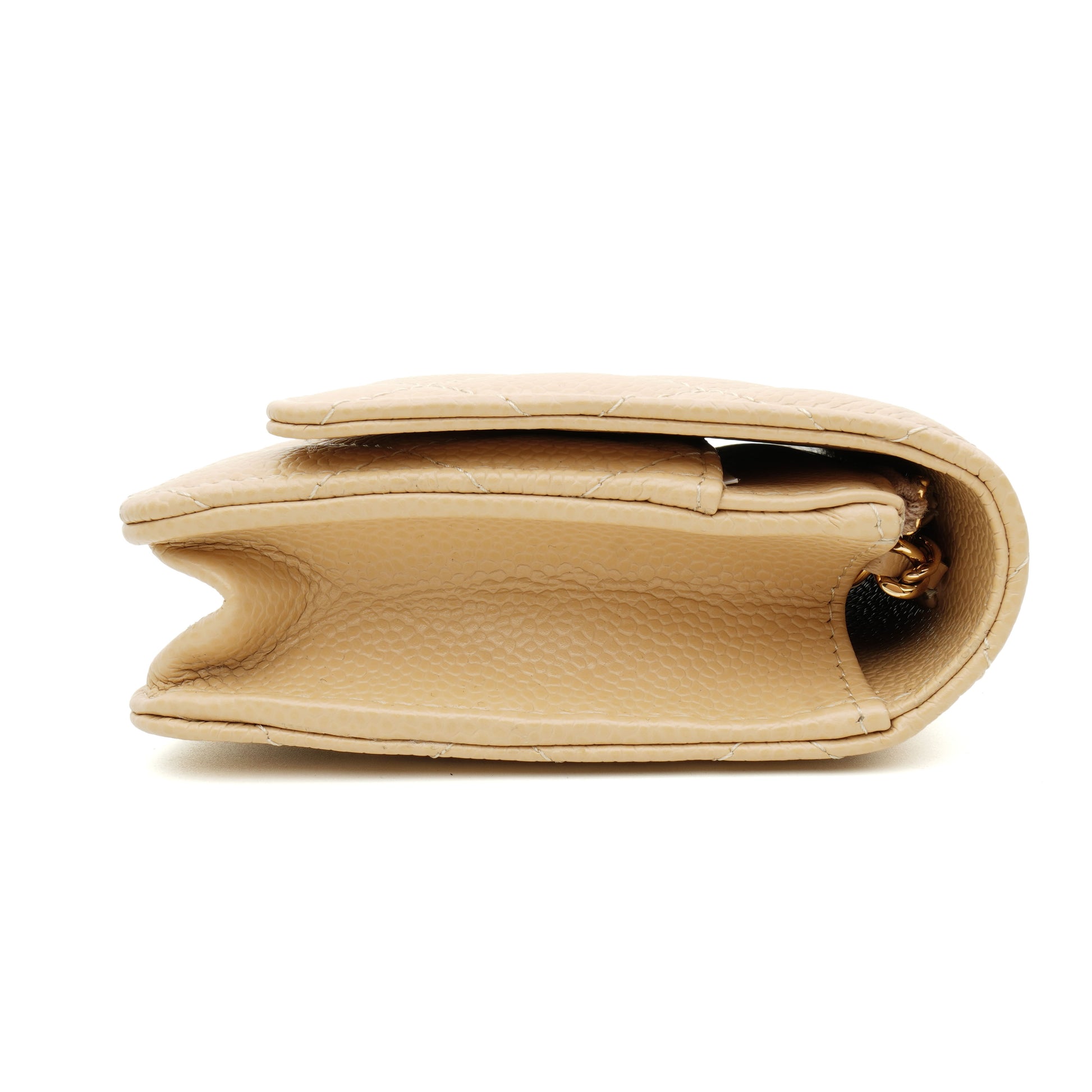 Chanel Wallet on Chain Caviar Beige