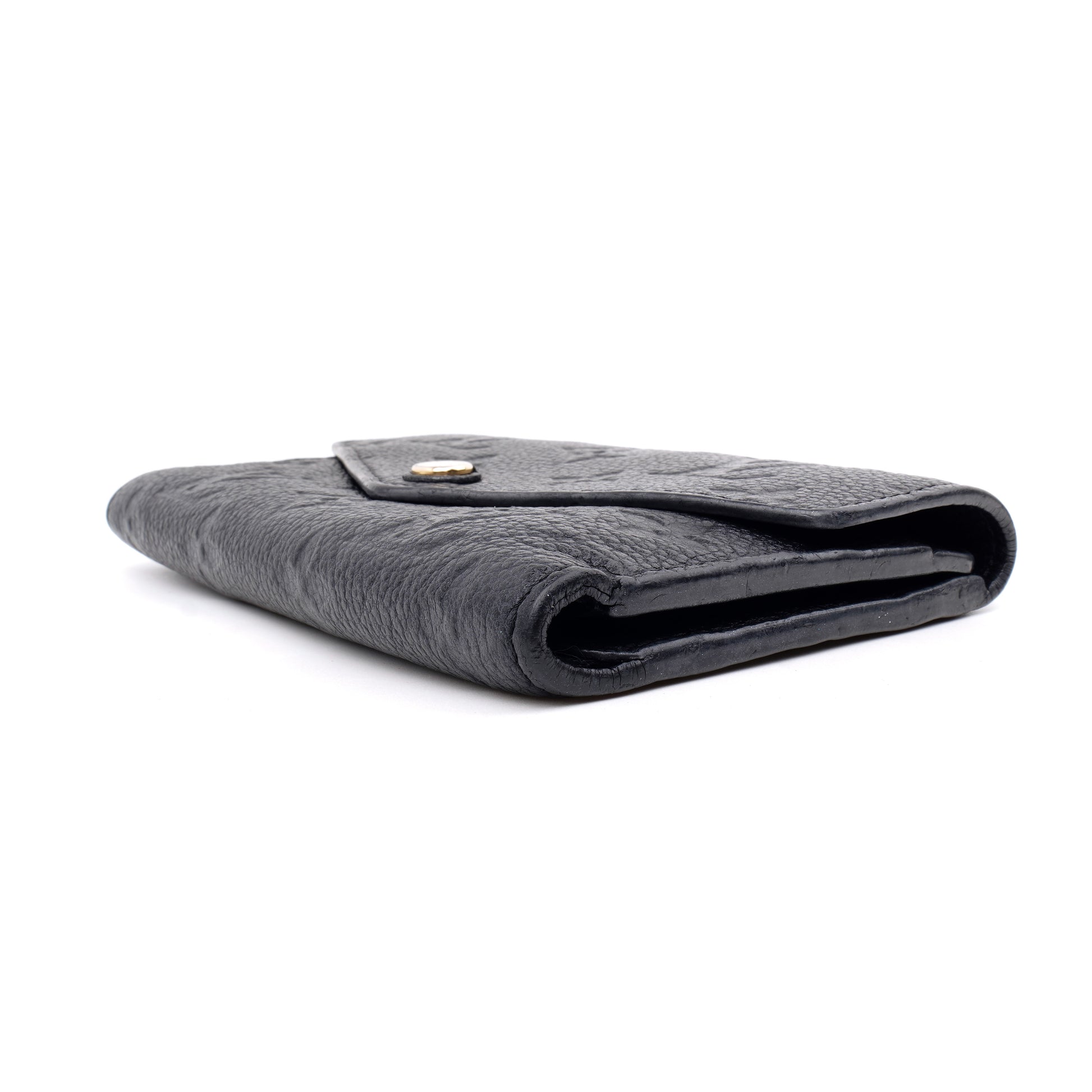 Louis Vuitton Curieuse Compact Wallet Empreinte Black