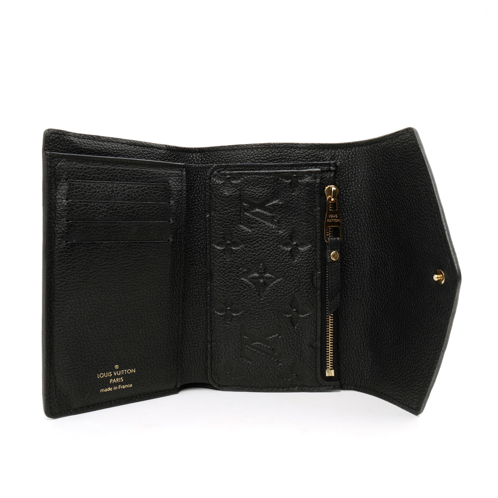 Louis Vuitton Curieuse Compact Wallet Empreinte Black