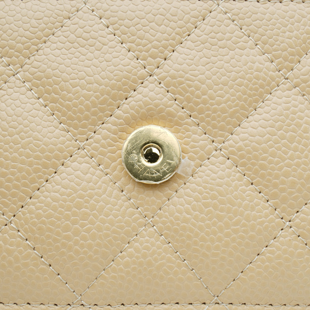 Chanel Wallet on Chain Caviar Beige