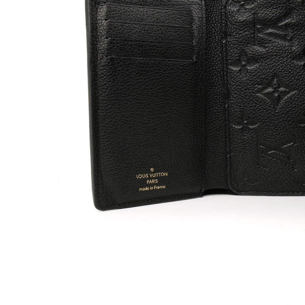 Louis Vuitton Curieuse Compact Wallet Empreinte Black