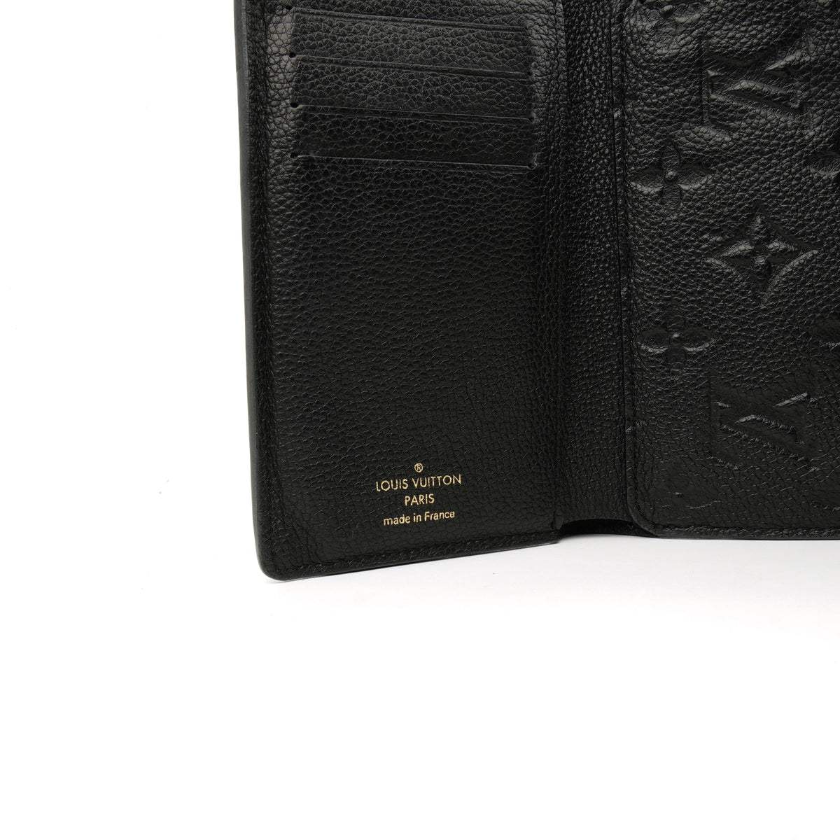 Louis Vuitton Curieuse Compact Wallet Empreinte Black