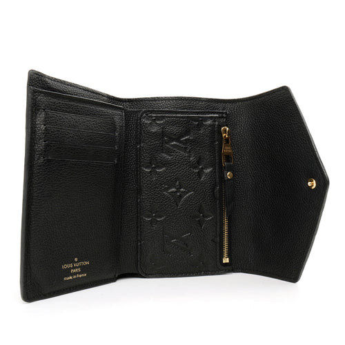Louis Vuitton Curieuse Compact Wallet Empreinte Black