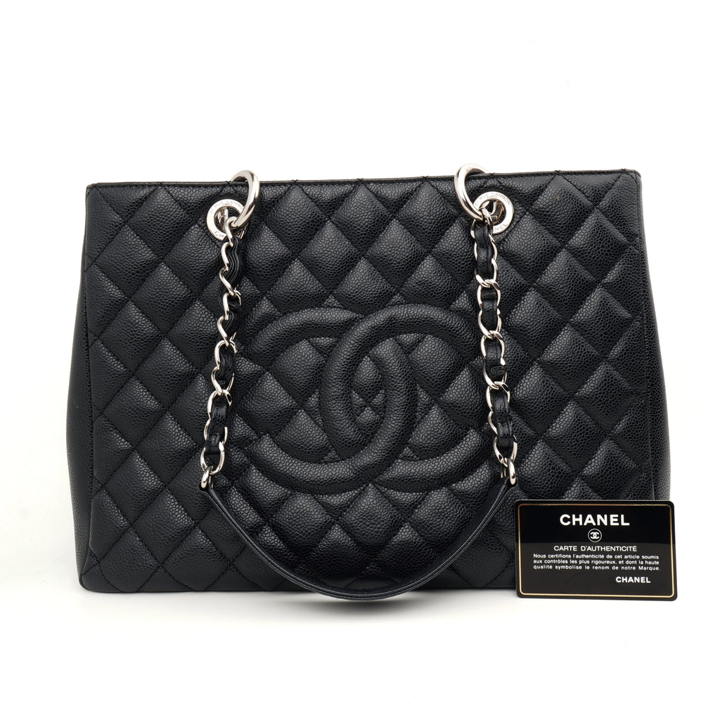 Chanel Grand Shopper Tote Caviar Black SHW