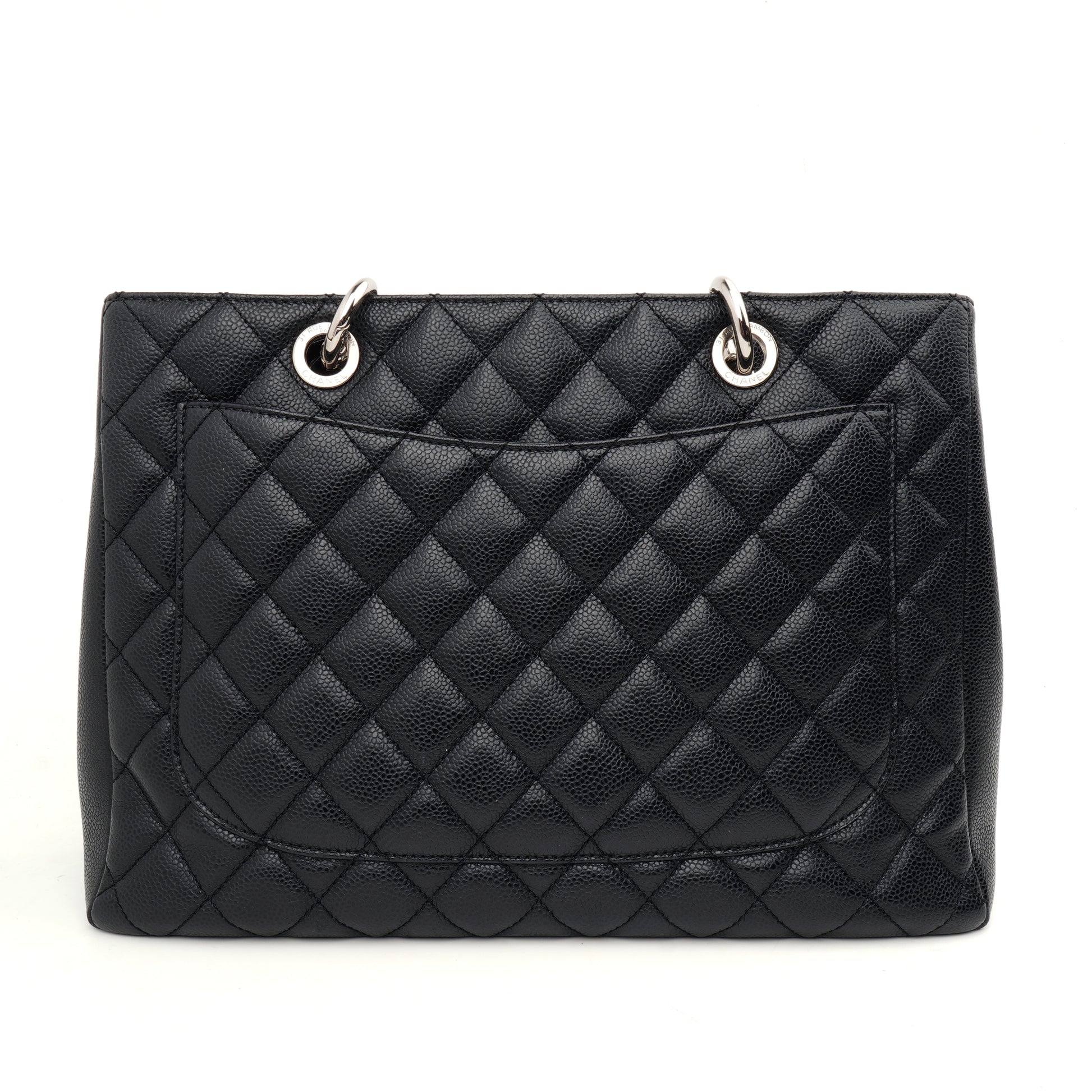 Chanel Grand Shopper Tote Caviar Black SHW