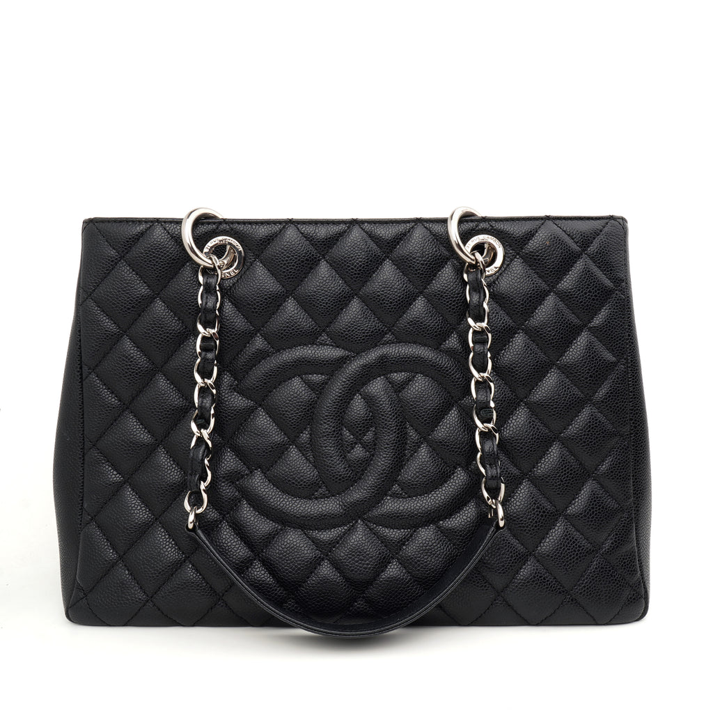 Chanel Grand Shopper Tote Caviar Black SHW