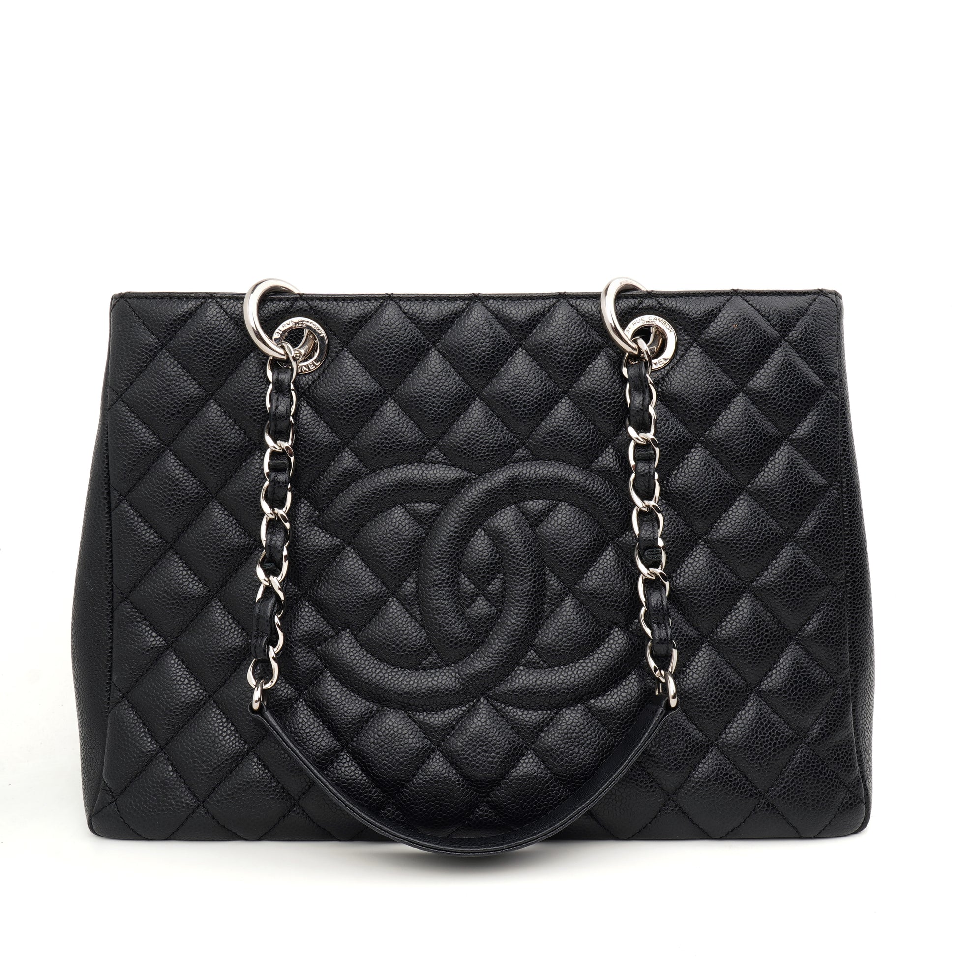 Chanel Grand Shopper Tote Caviar Black SHW