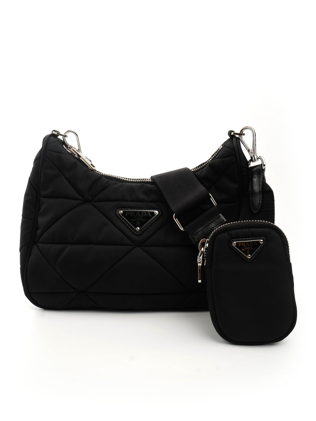 Prada Re-nylon Quilted Patchwork Re-edition Hobo