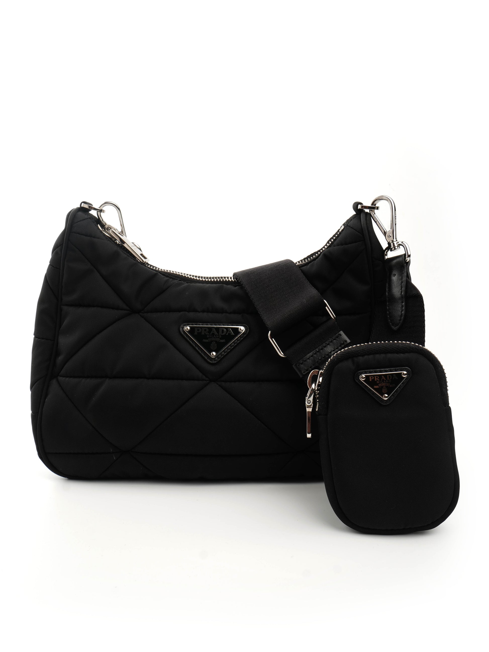Prada Re-nylon Quilted Patchwork Re-edition Hobo