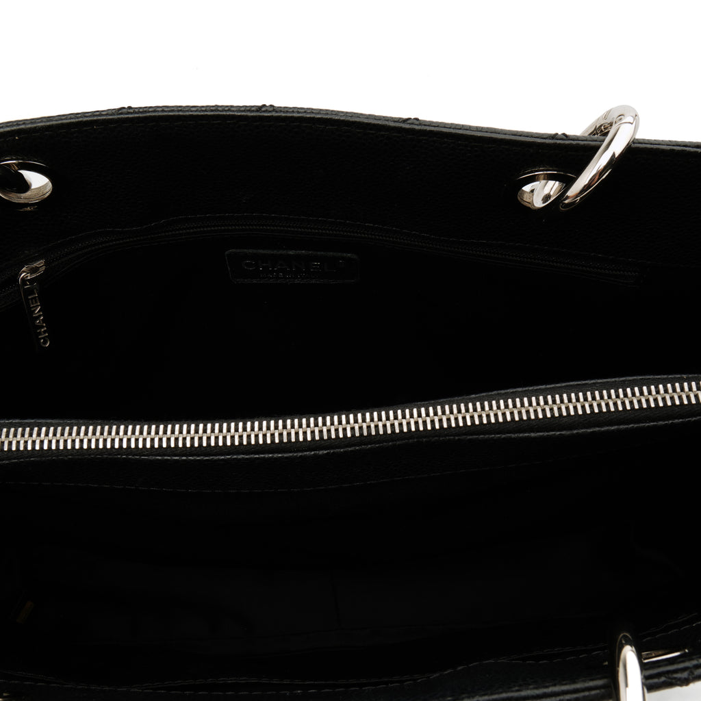 Chanel Grand Shopper Tote Caviar Black SHW