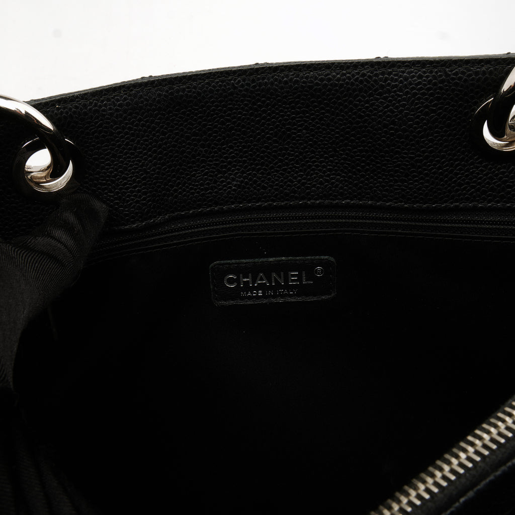 Chanel Grand Shopper Tote Caviar Black SHW
