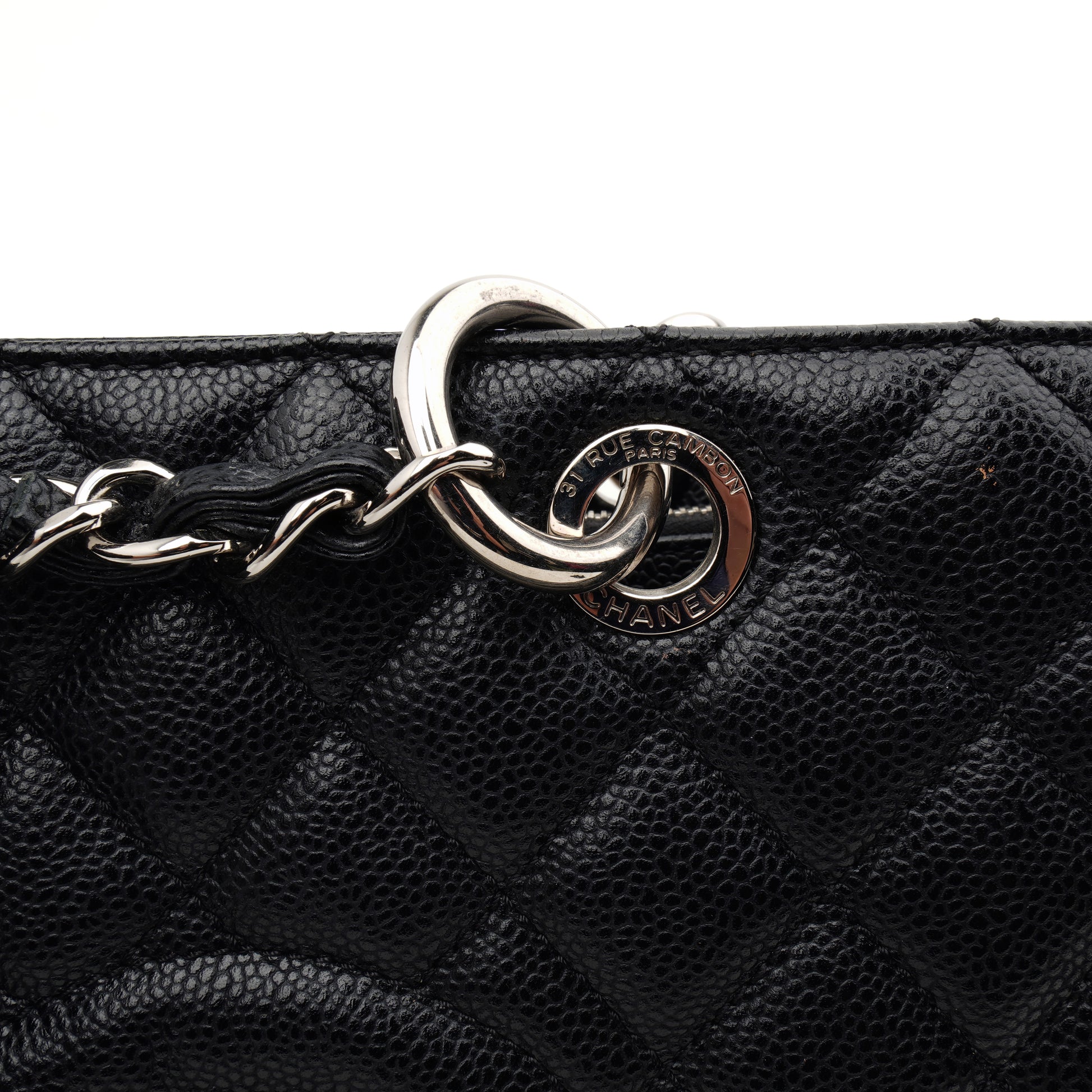 Chanel Grand Shopper Tote Caviar Black SHW