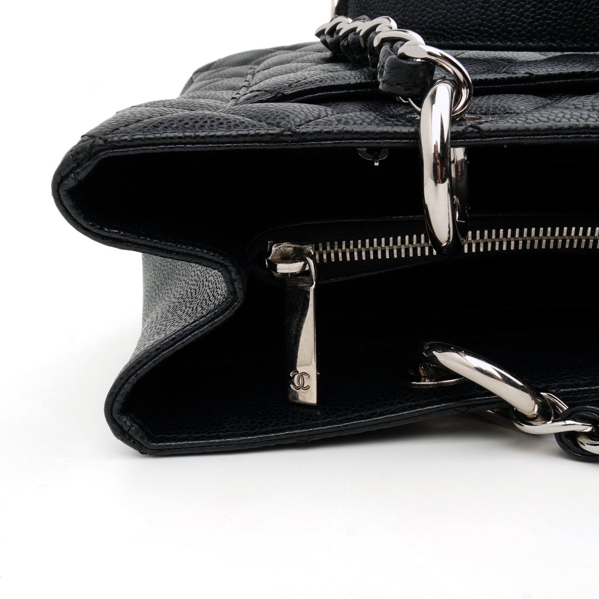 Chanel Grand Shopper Tote Caviar Black SHW
