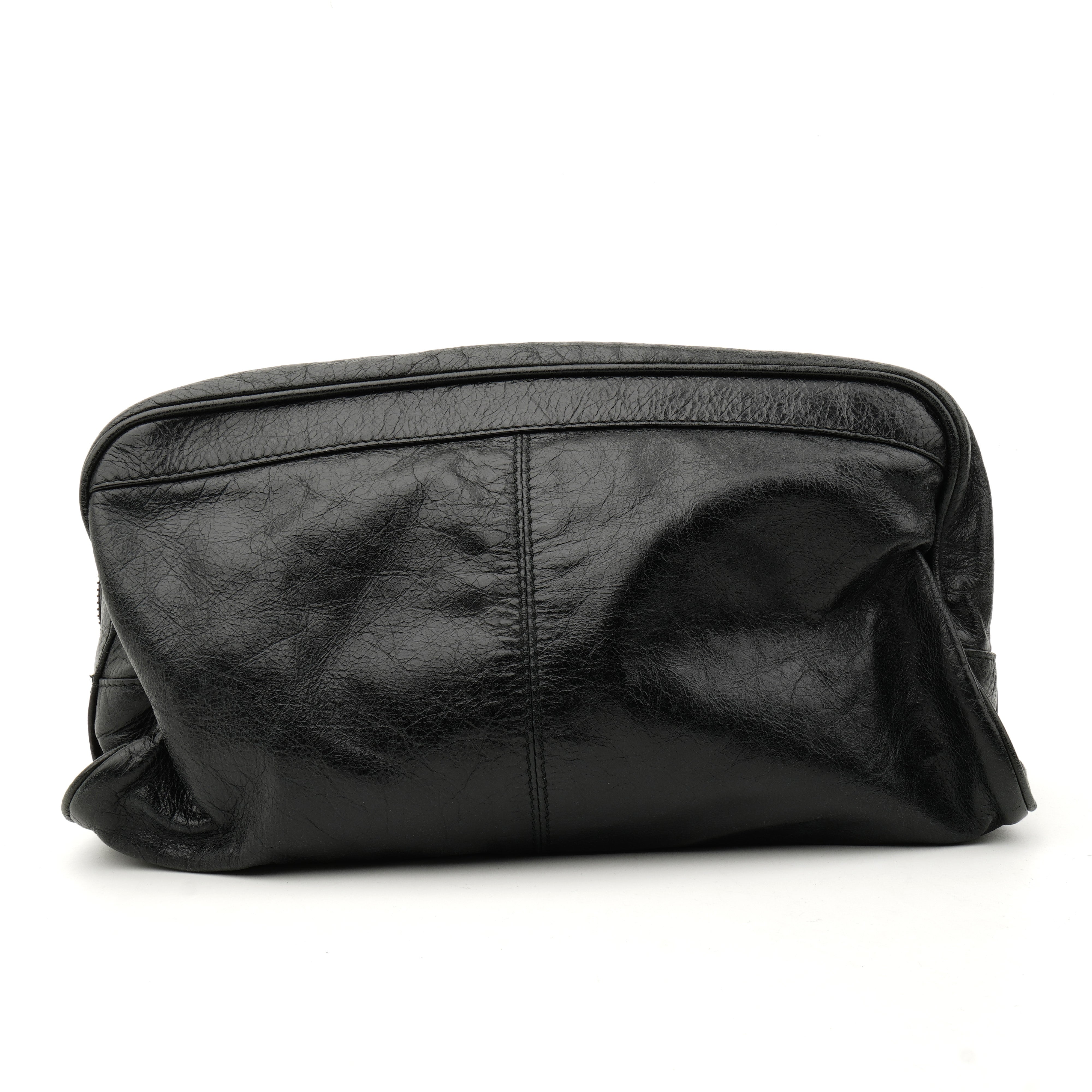 Balenciaga Classic City Clutch Bag Black Leather – Freya Collective