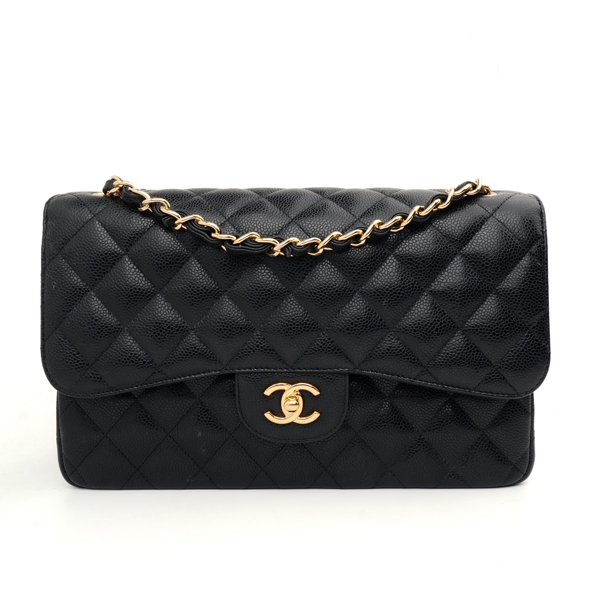 Chanel Classic Double Flap Jumbo Caviar Black GHW
