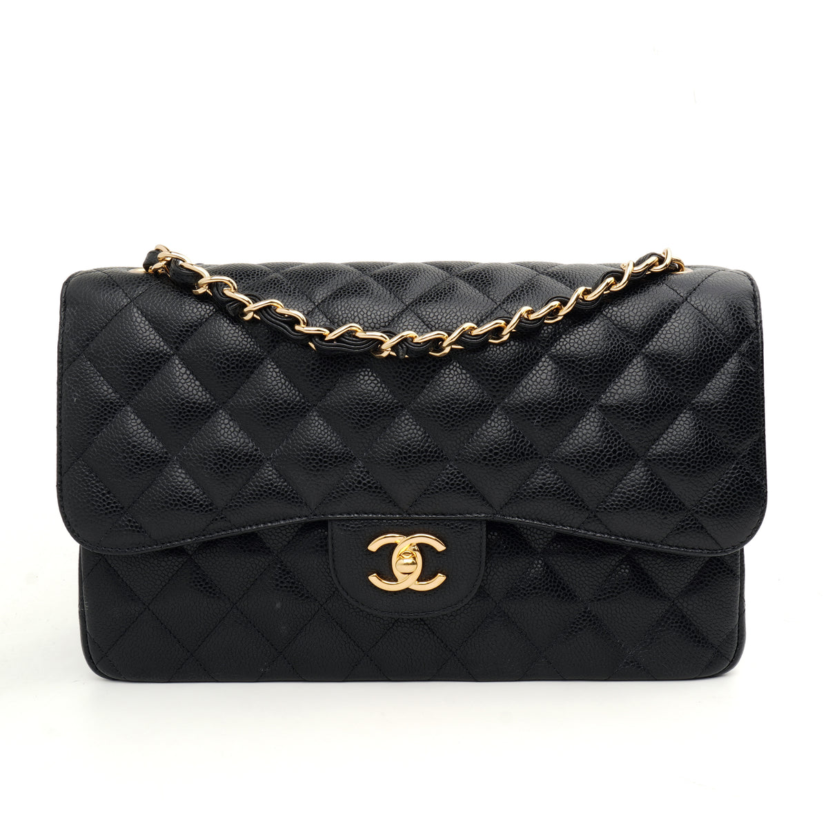 Chanel Classic Double Flap Jumbo Caviar Black GHW