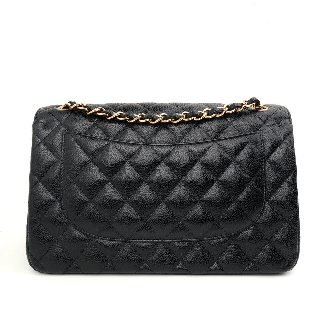 Chanel Classic Double Flap Jumbo Caviar Black GHW
