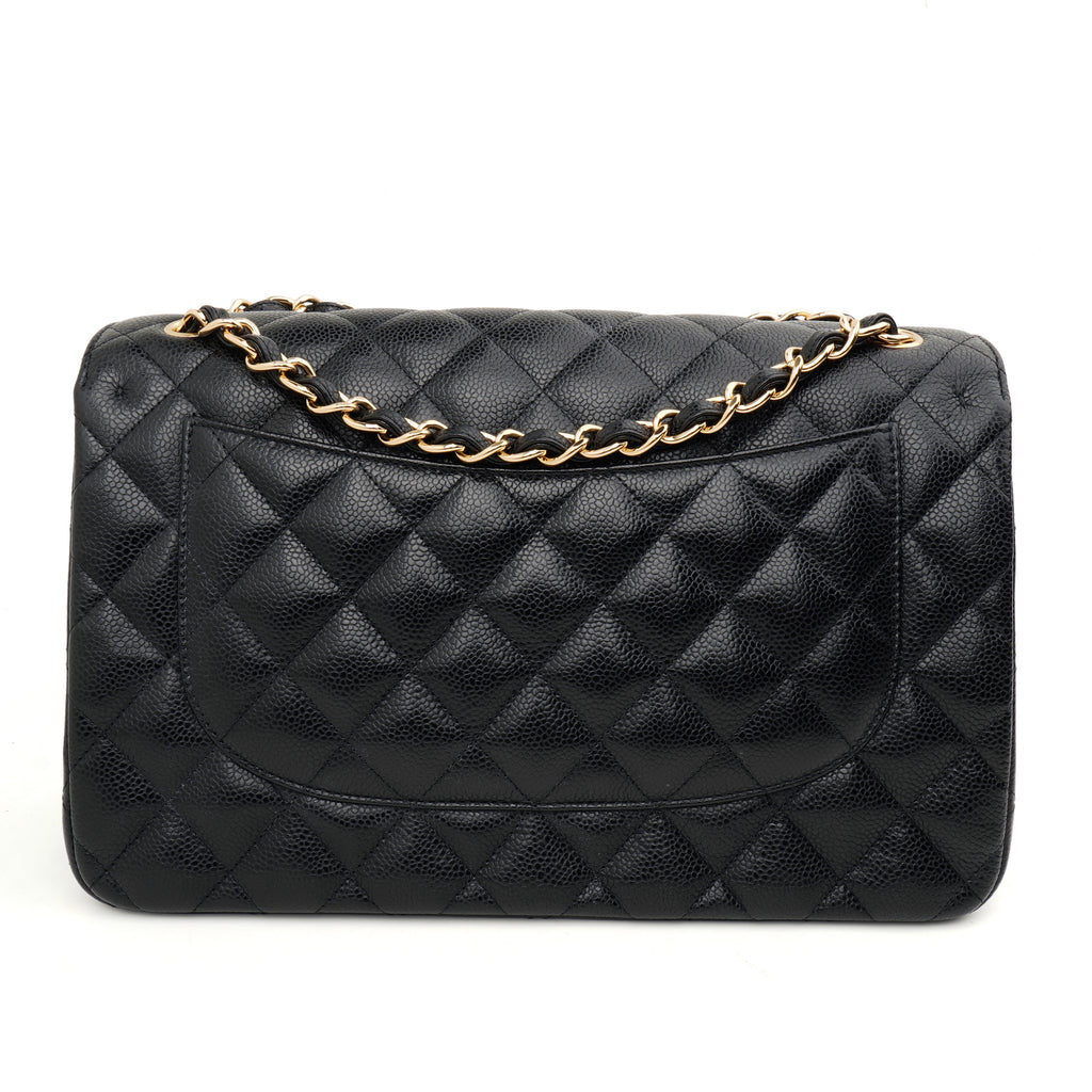 Chanel Classic Double Flap Jumbo Caviar Black GHW