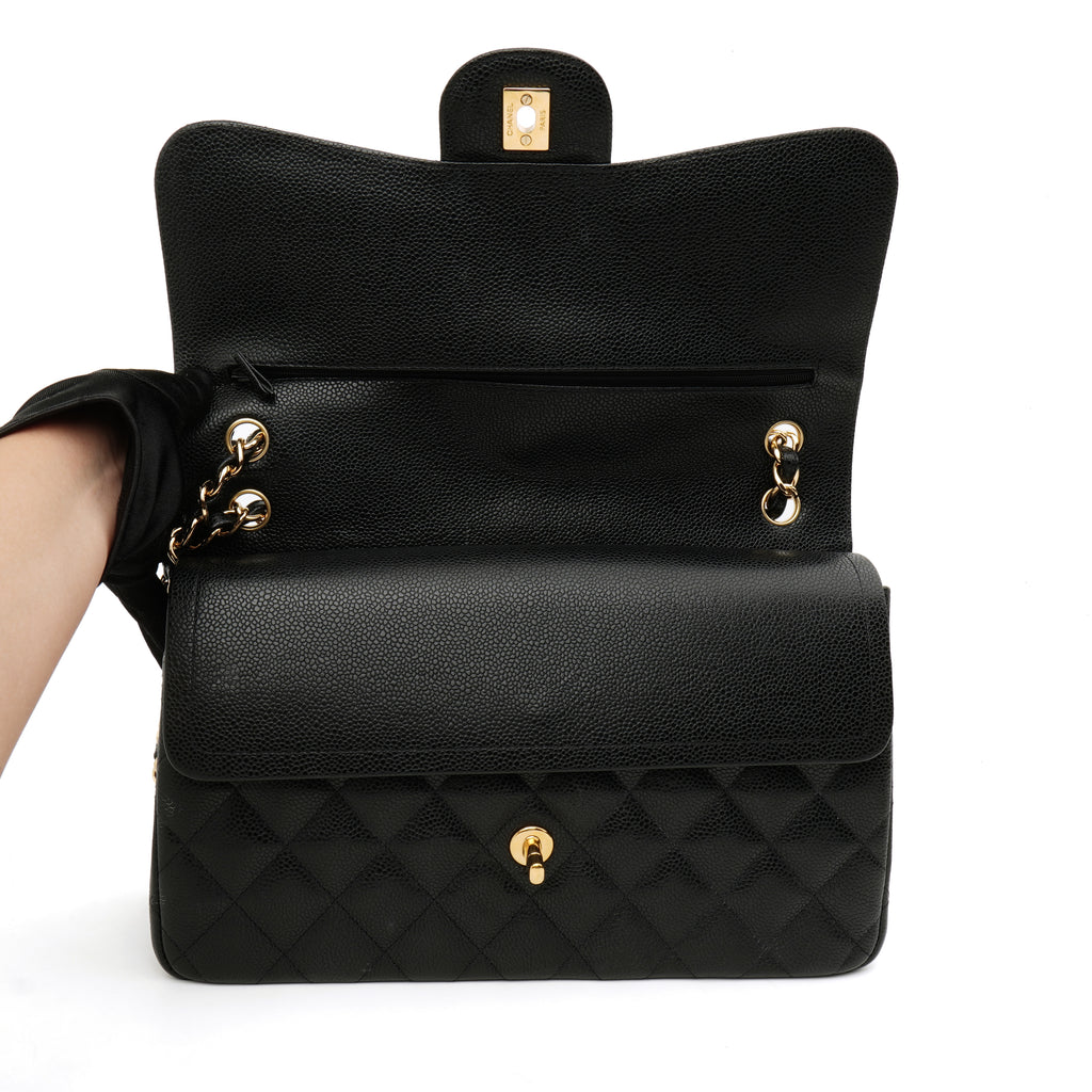Chanel Classic Double Flap Jumbo Caviar Black GHW