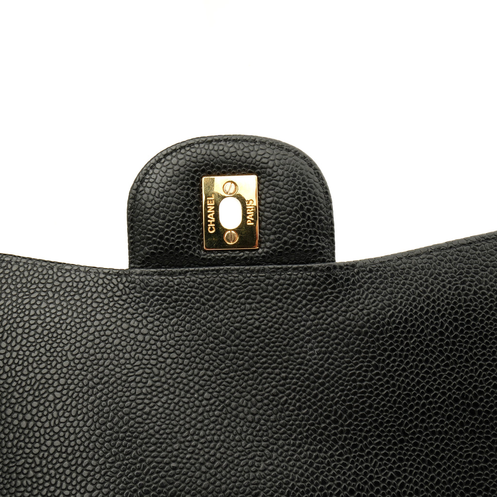 Chanel Classic Double Flap Jumbo Caviar Black GHW
