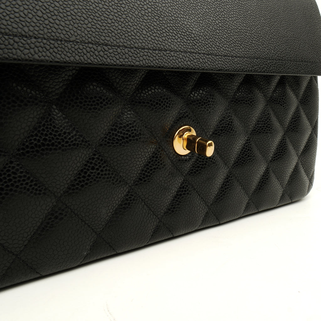 Chanel Classic Double Flap Jumbo Caviar Black GHW