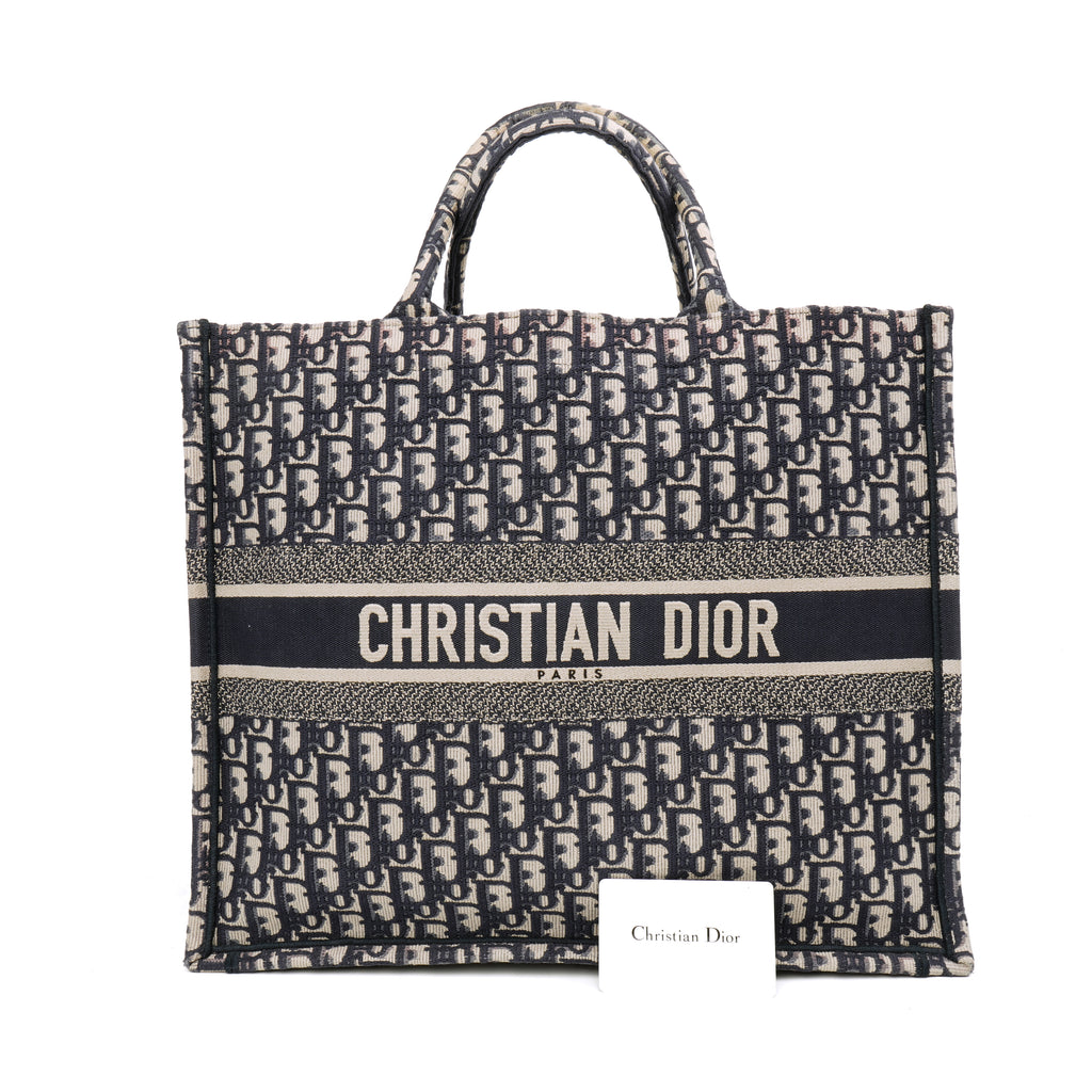 Dior Book Tote Large Oblique Canvas