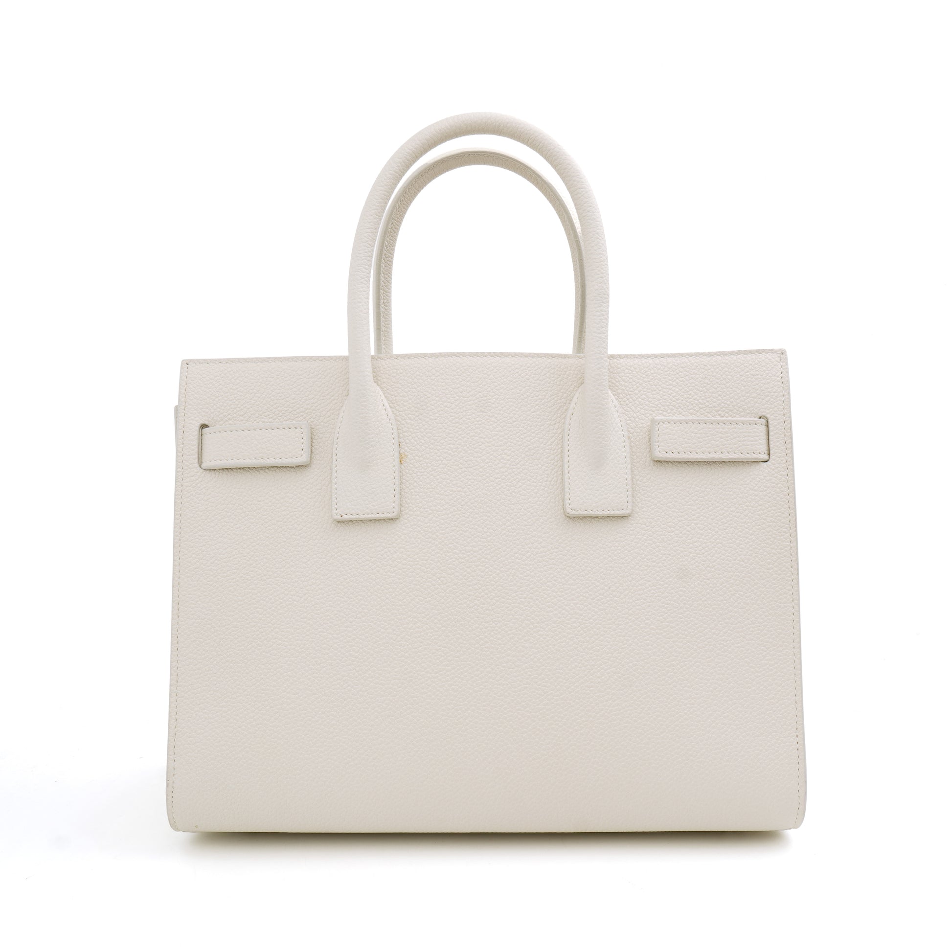 Saint Laurent Sac de Jour Baby White Grained